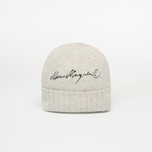 Καπέλο MM6 Beanie Grey Melange/ Black Print