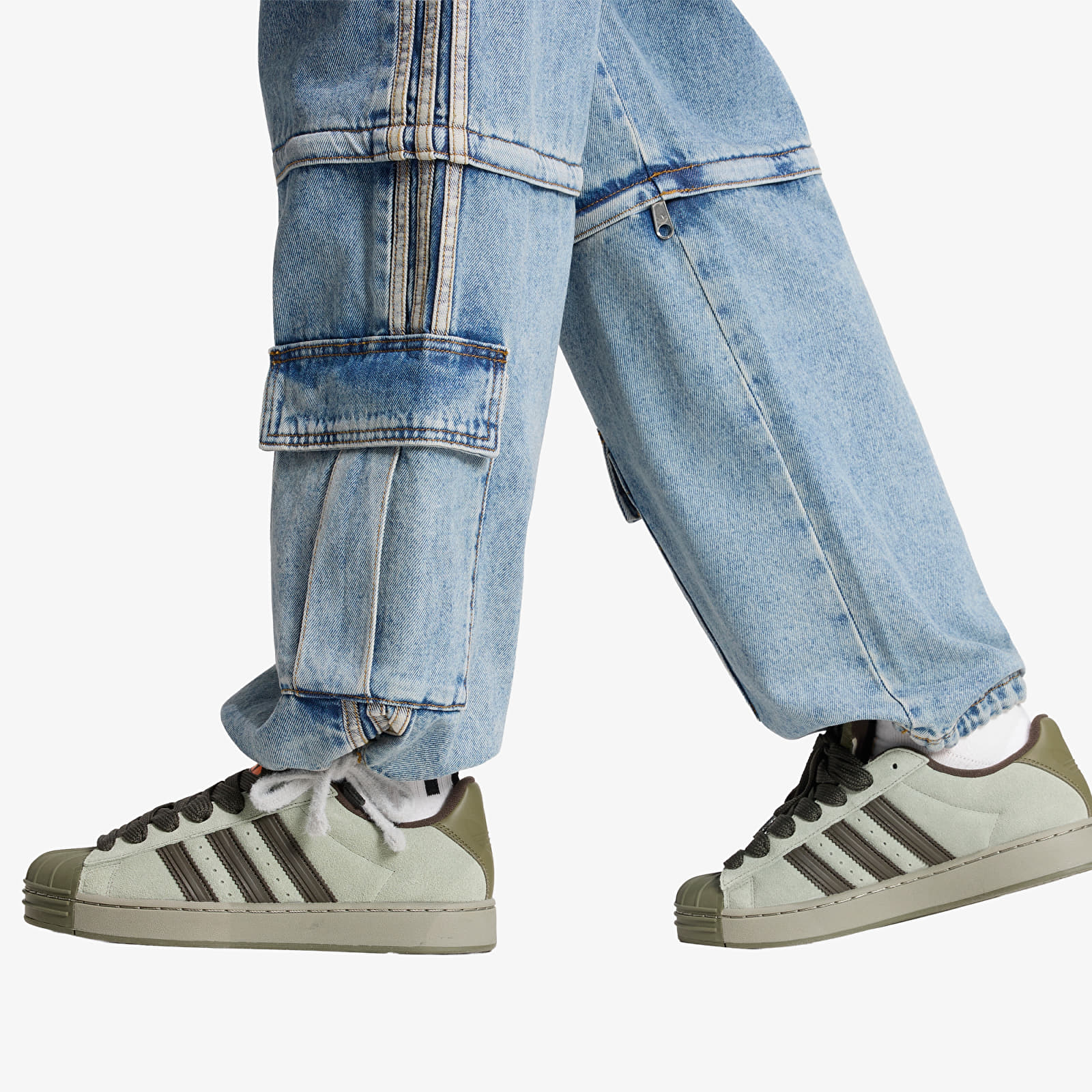 Штани adidas Mid Rise 2-in-1 Denim Pant Worn Blue Denim