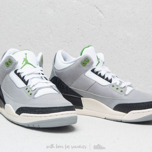 Jordan 3 chlorophyll price hot sale