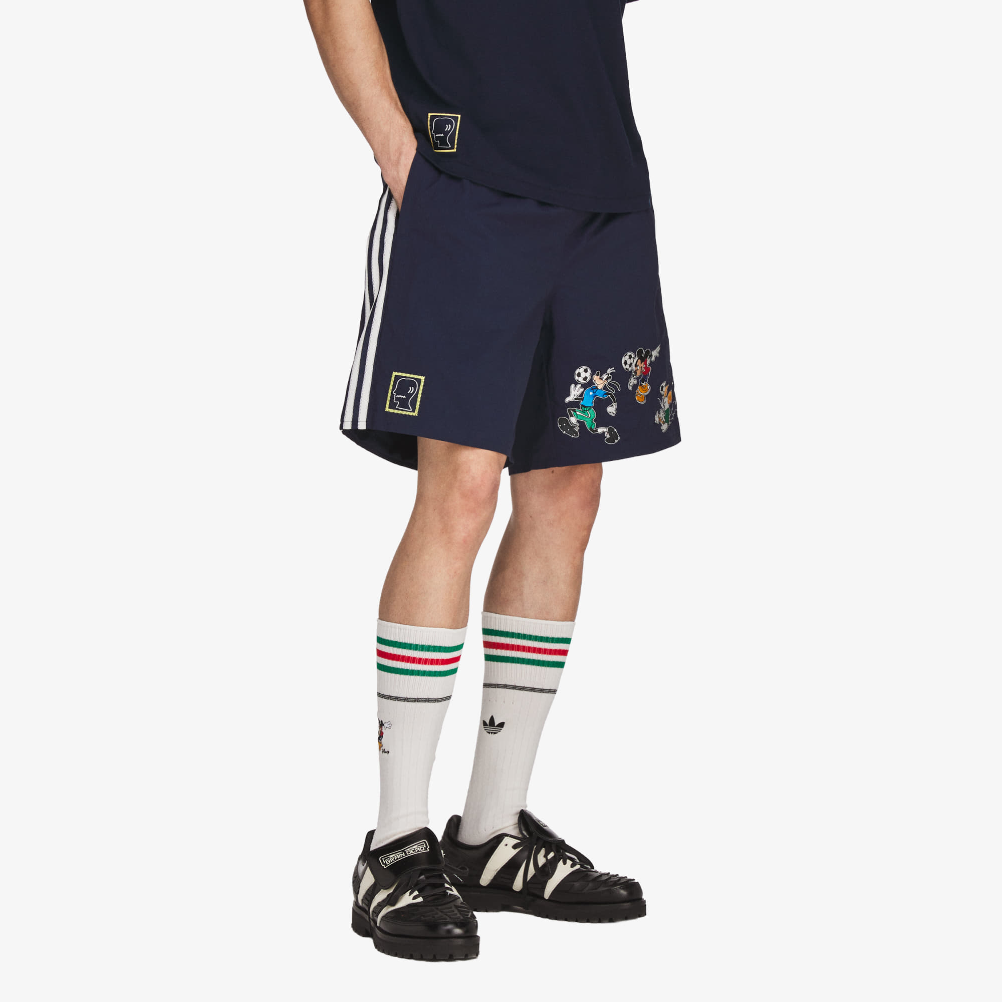 Къси панталони adidas Brain Dead Disney Shorts Collegiate Navy XL