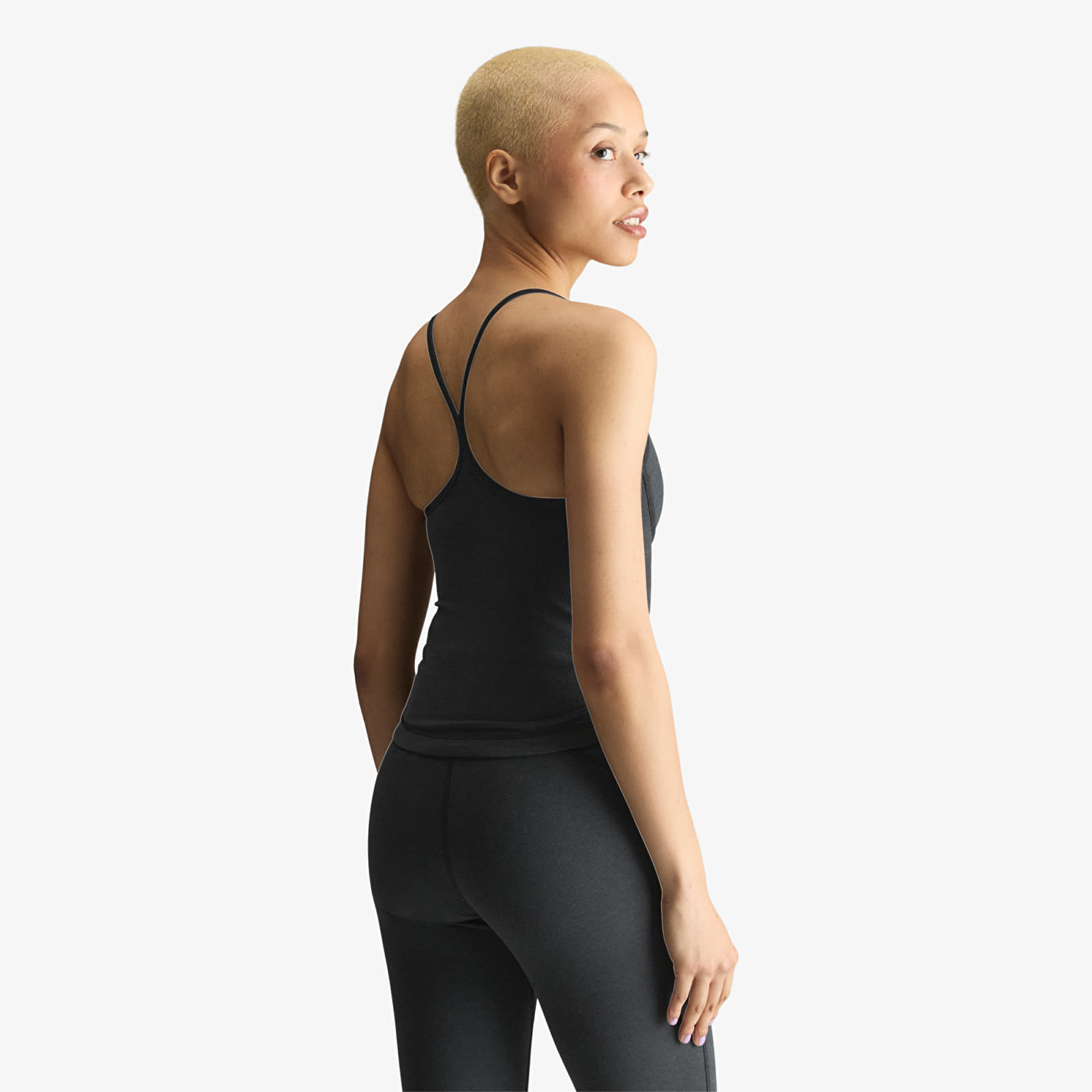 Vests adidas by Stella McCartney Studio Spaghetti Crop Top Black