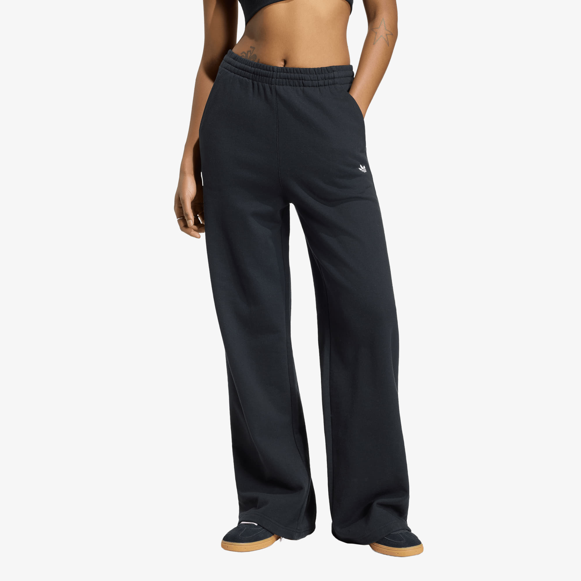 Потници adidas Essentials Wide Leg French Terry Pants Black L