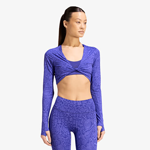 Футболка adidas Primelift Workout Snake Twist Reversible Long Sleeve Solar Purple/ Pure Purple