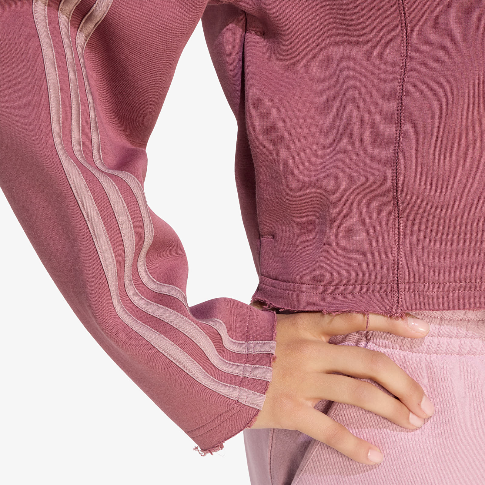 Худі та реглани adidas SST 2.0 Cropped Hoody Quiet Crimson/ Wonder Oxide