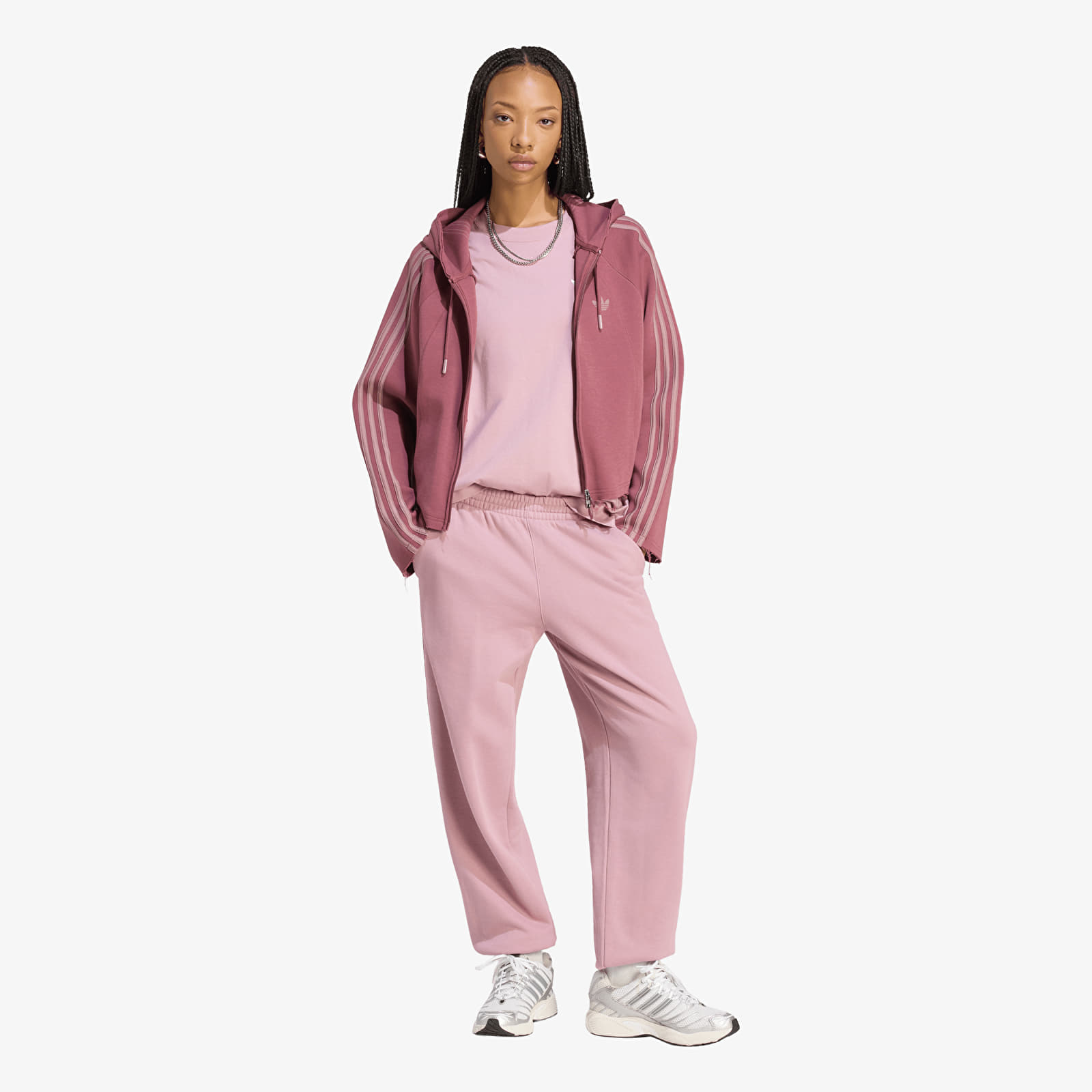 Худі та реглани adidas SST 2.0 Cropped Hoody Quiet Crimson/ Wonder Oxide