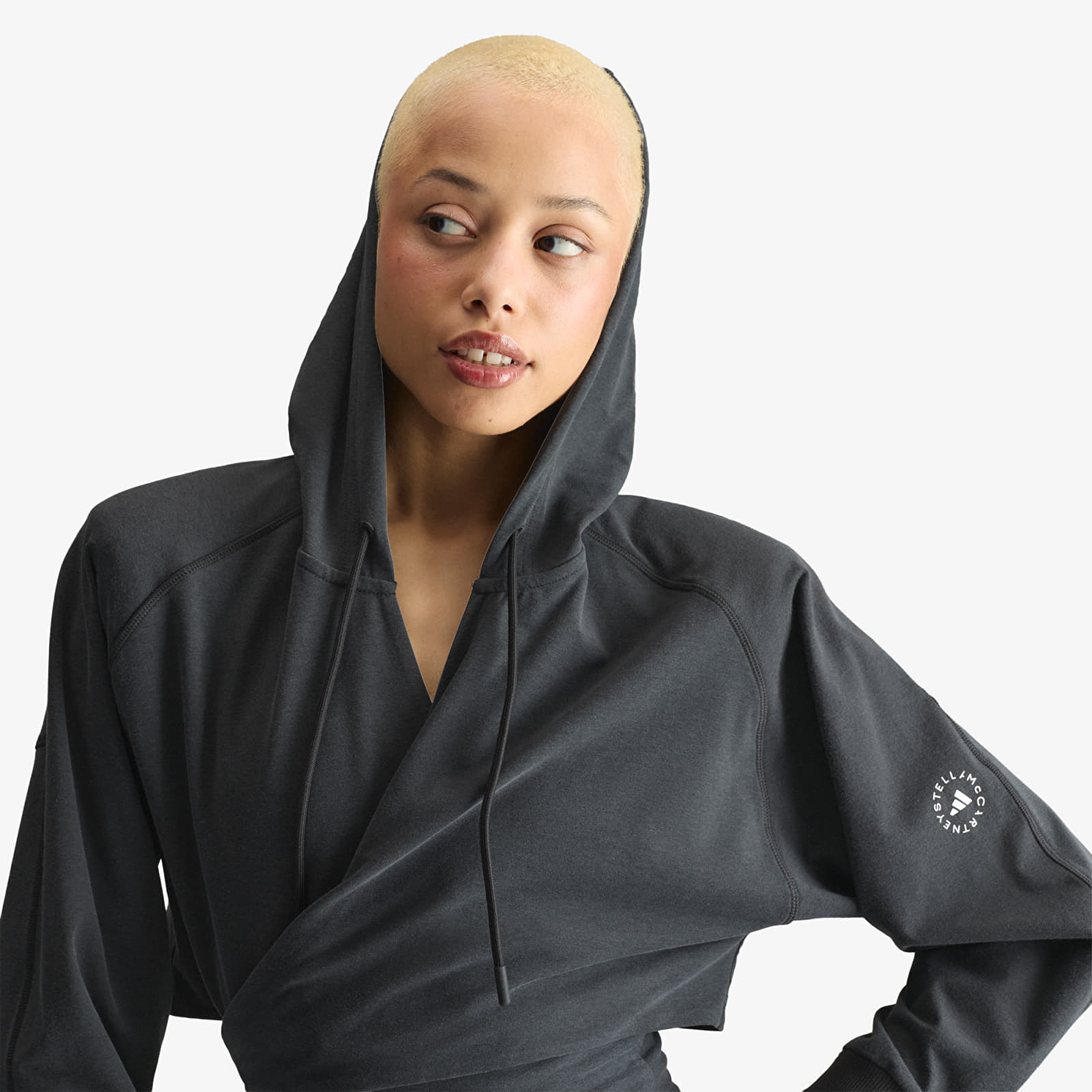 Hoodies and sweatshirts  adidas x Stella McCartney Wrap Hoodie Black