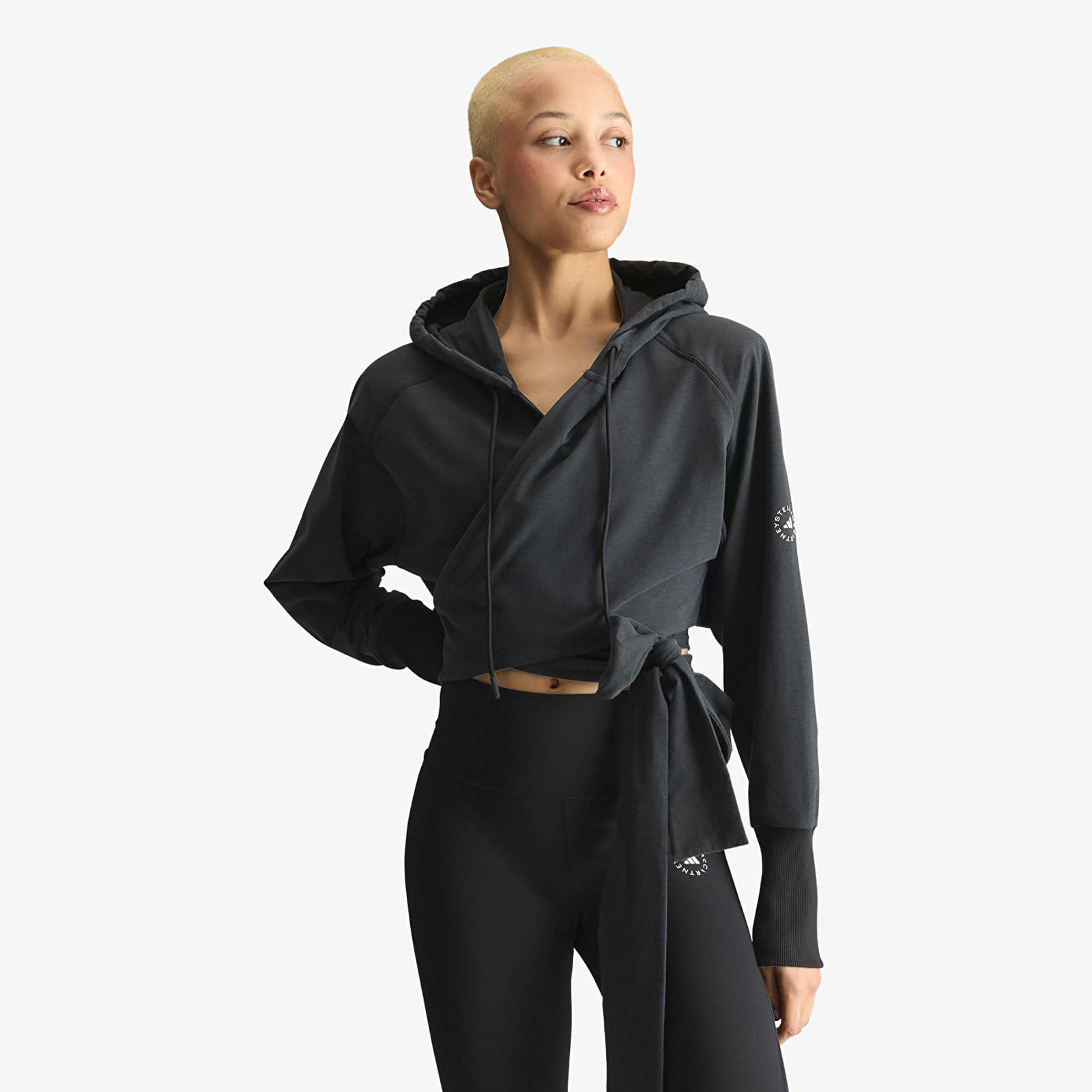 Hoodies and sweatshirts  adidas x Stella McCartney Wrap Hoodie Black