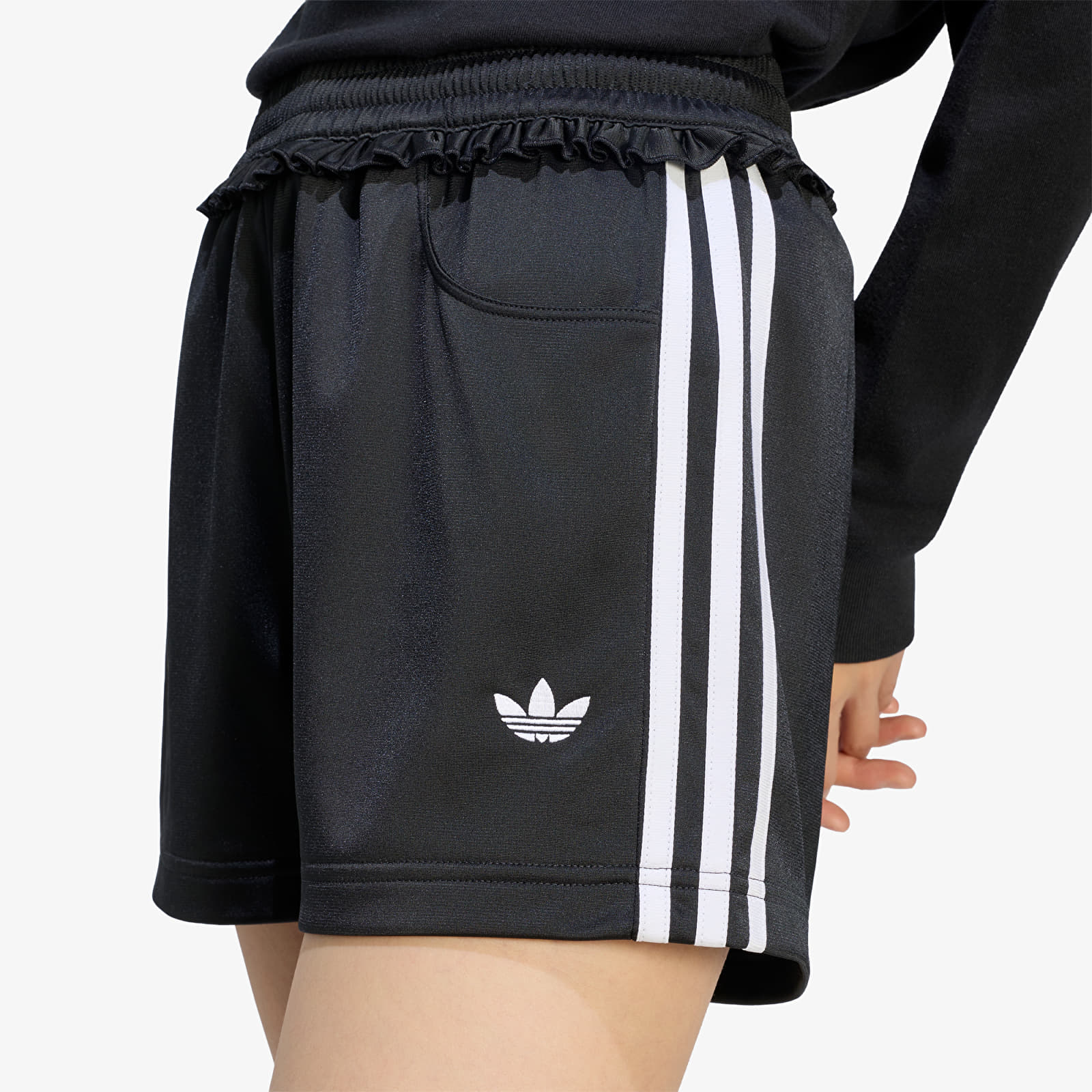 Shorts adidas Pleated Firebird Shorts Black