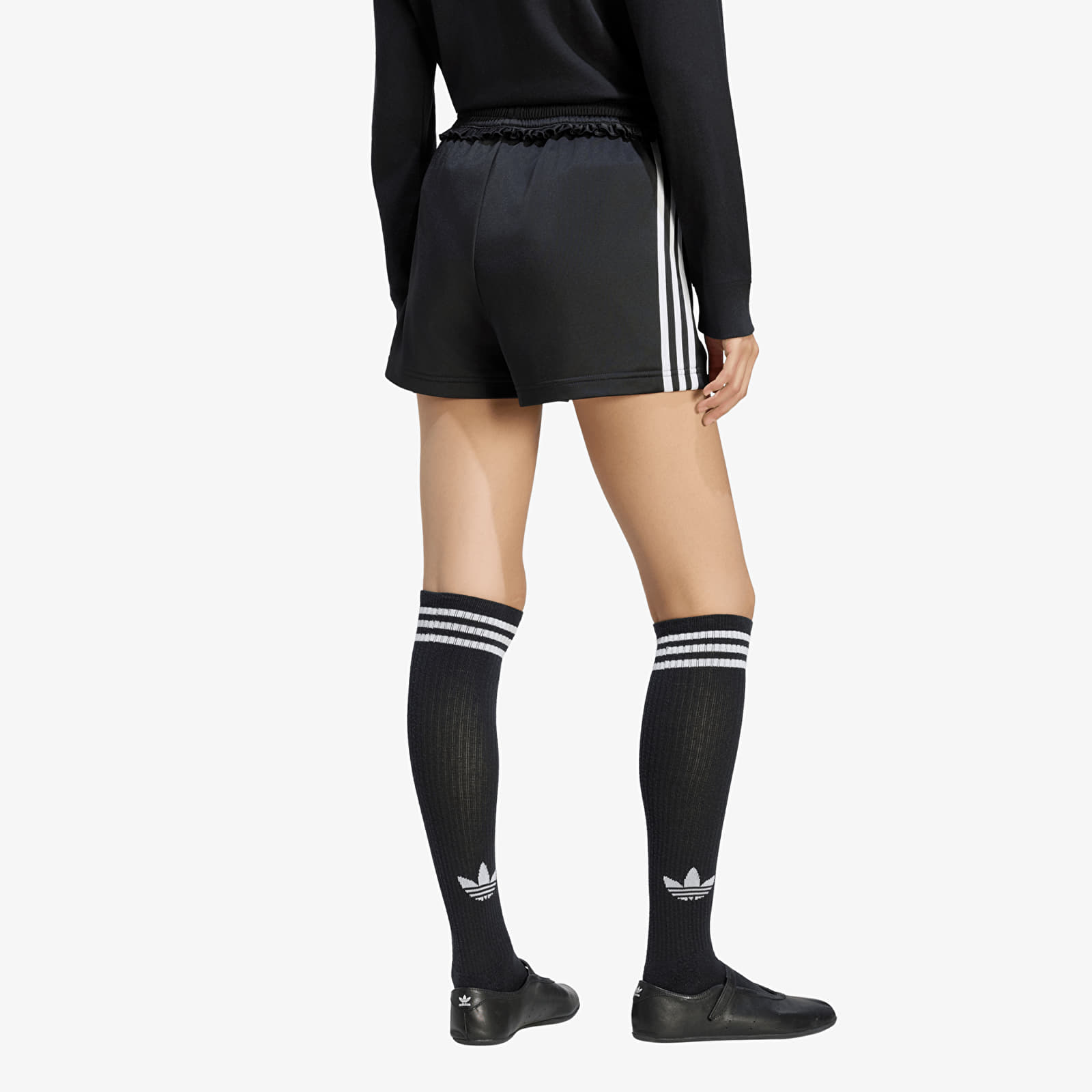 Shorts adidas Pleated Firebird Shorts Black