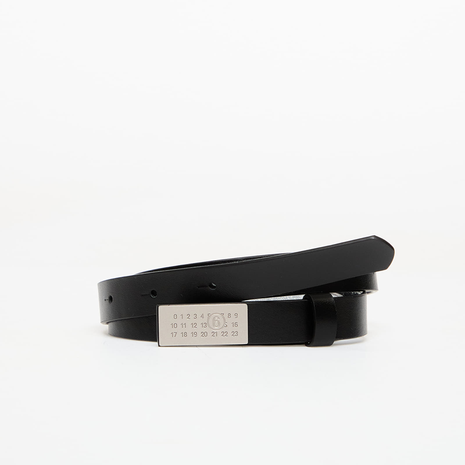 Ζώνες MM6 Belt Black/ Silver