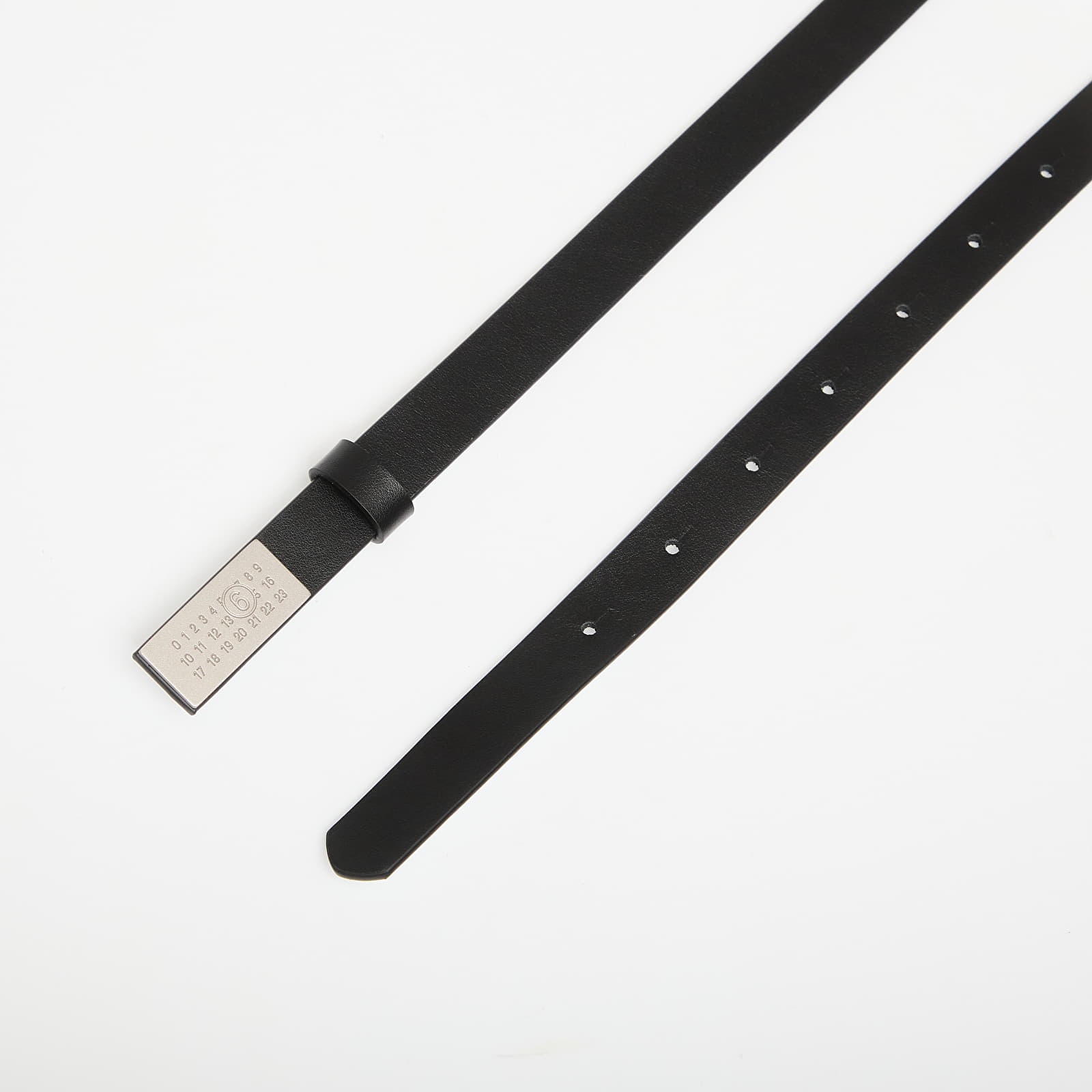 Ζώνες MM6 Belt Black/ Silver