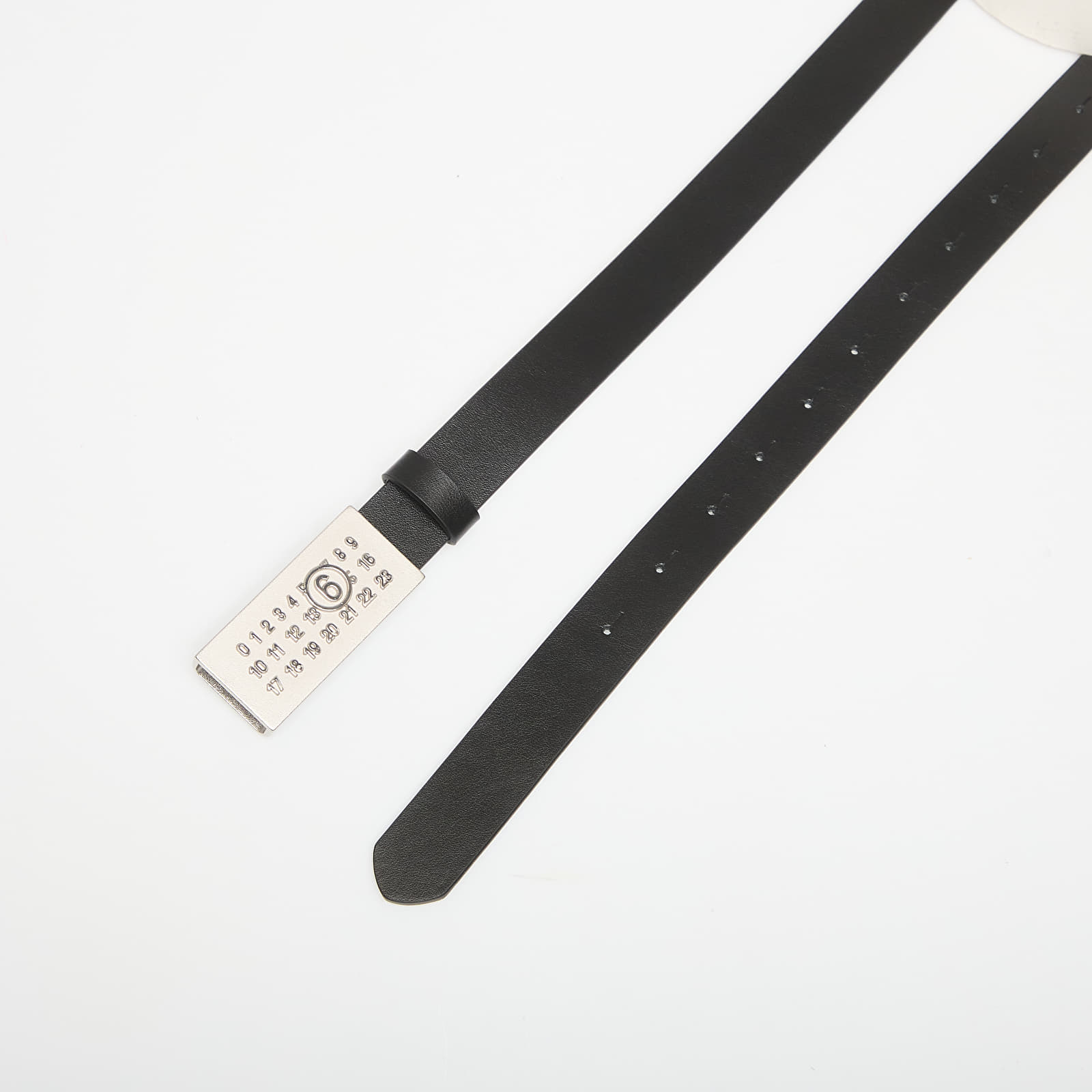 Opasky MM6 Belt Black/ Silver