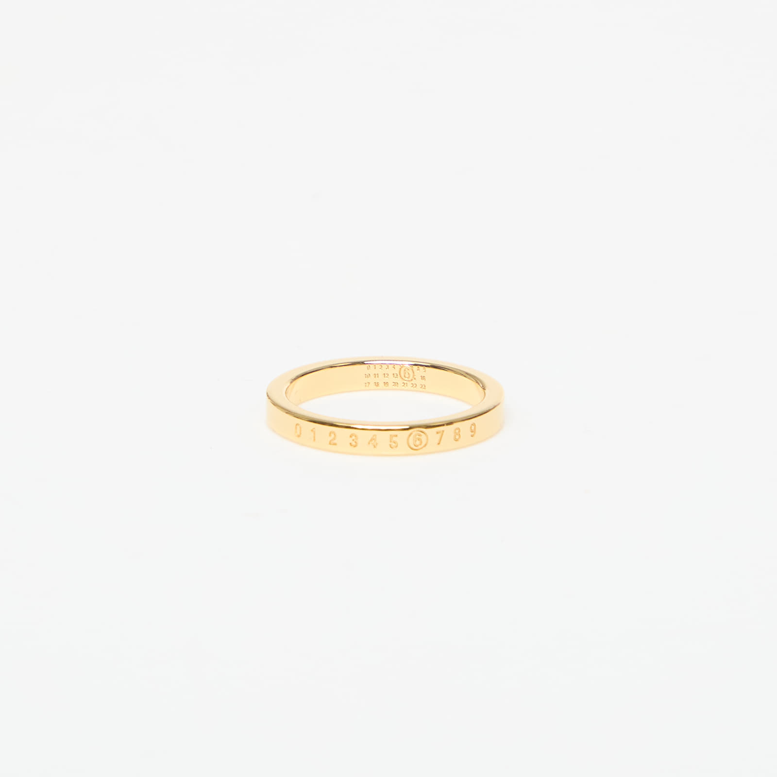 Prstene MM6 Ring Yellow Gold Polished