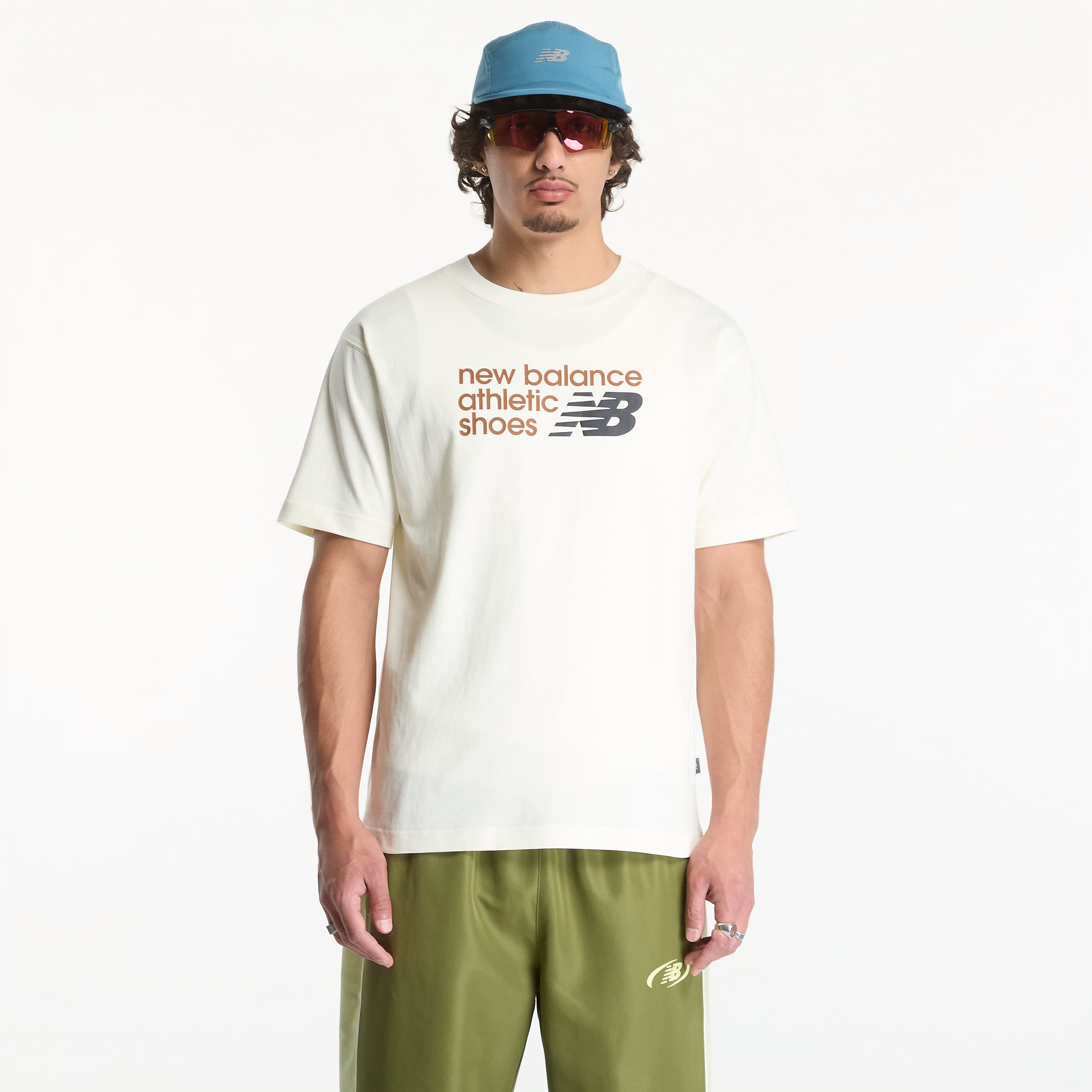 Tricou New Balance Athletics Premium Relaxed Chest Logo T-Shirt Angora S