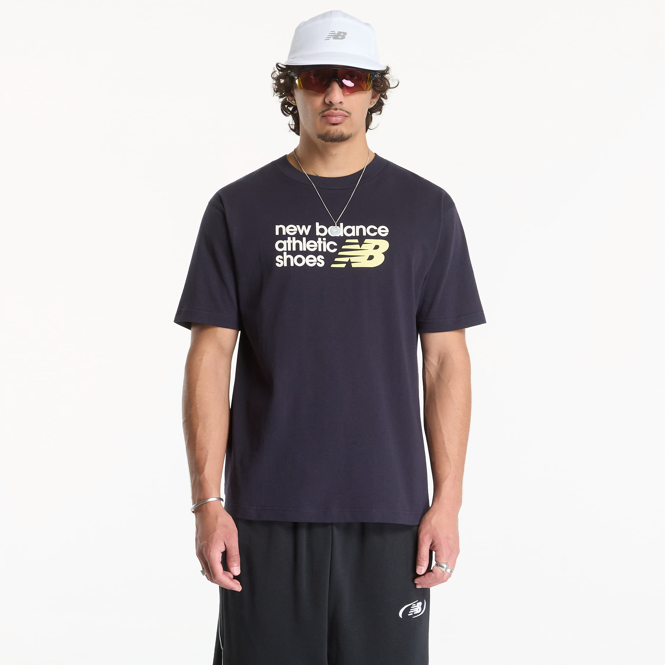 Tricou New Balance Athletics Premium Relaxed Chest Logo T-Shirt Dark Night L