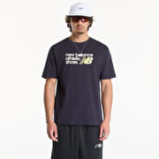 New Balance Athletics Premium Relaxed Chest Logo T-Shirt Dark Night
