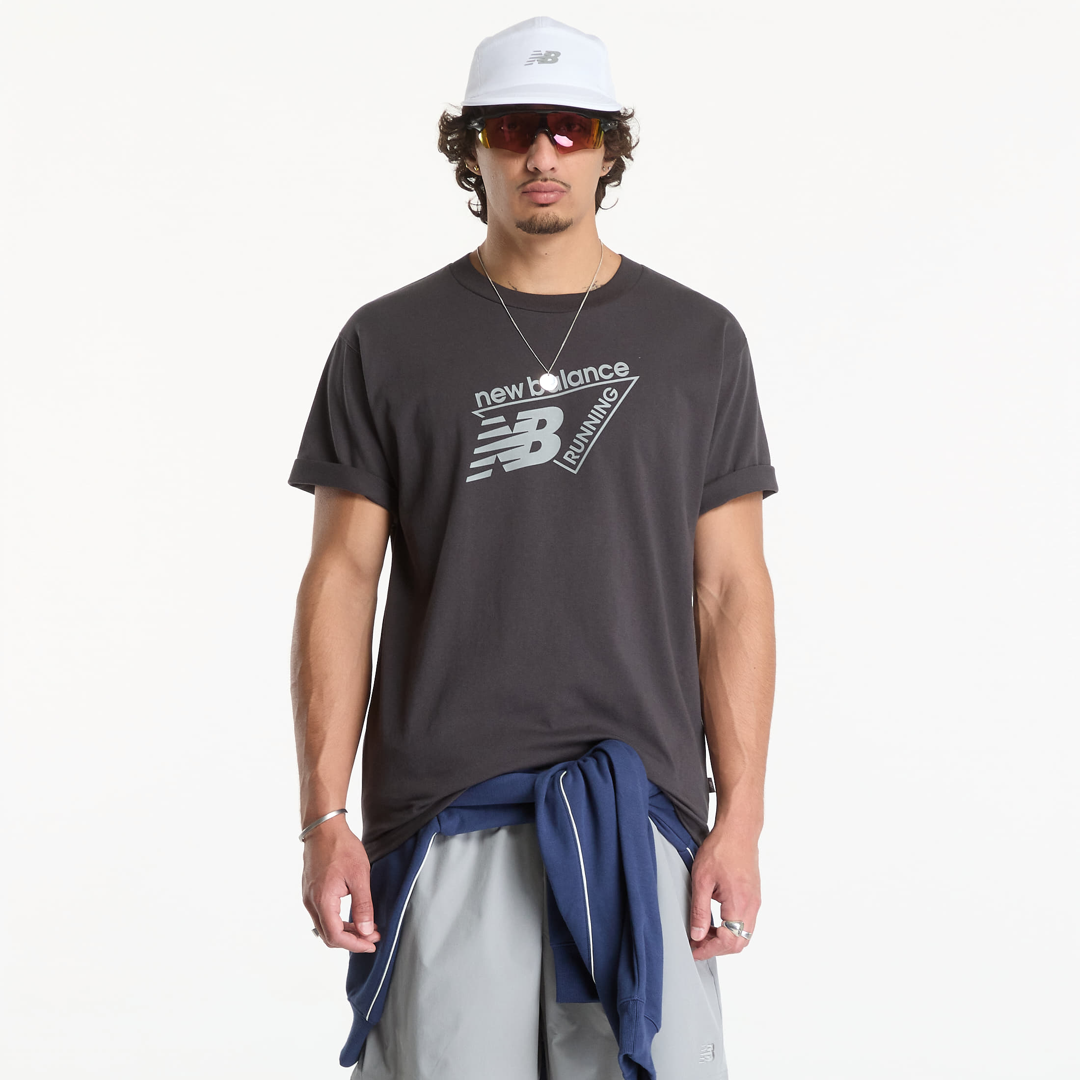 Tricou New Balance Classic Tri-Logo T-shirt Black Cement S