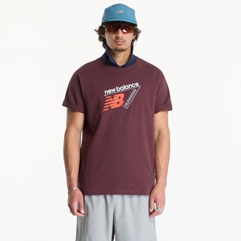 Tricou New Balance Classic Tri-Logo T-shirt Cherry Leather