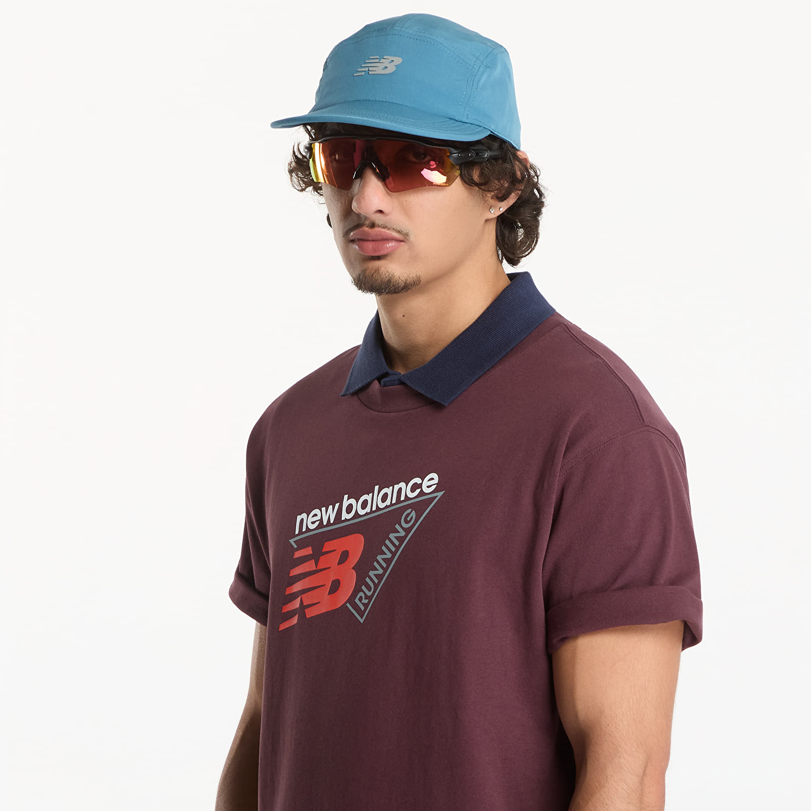 Tričká New Balance Classic Tri-Logo T-shirt Cherry Leather
