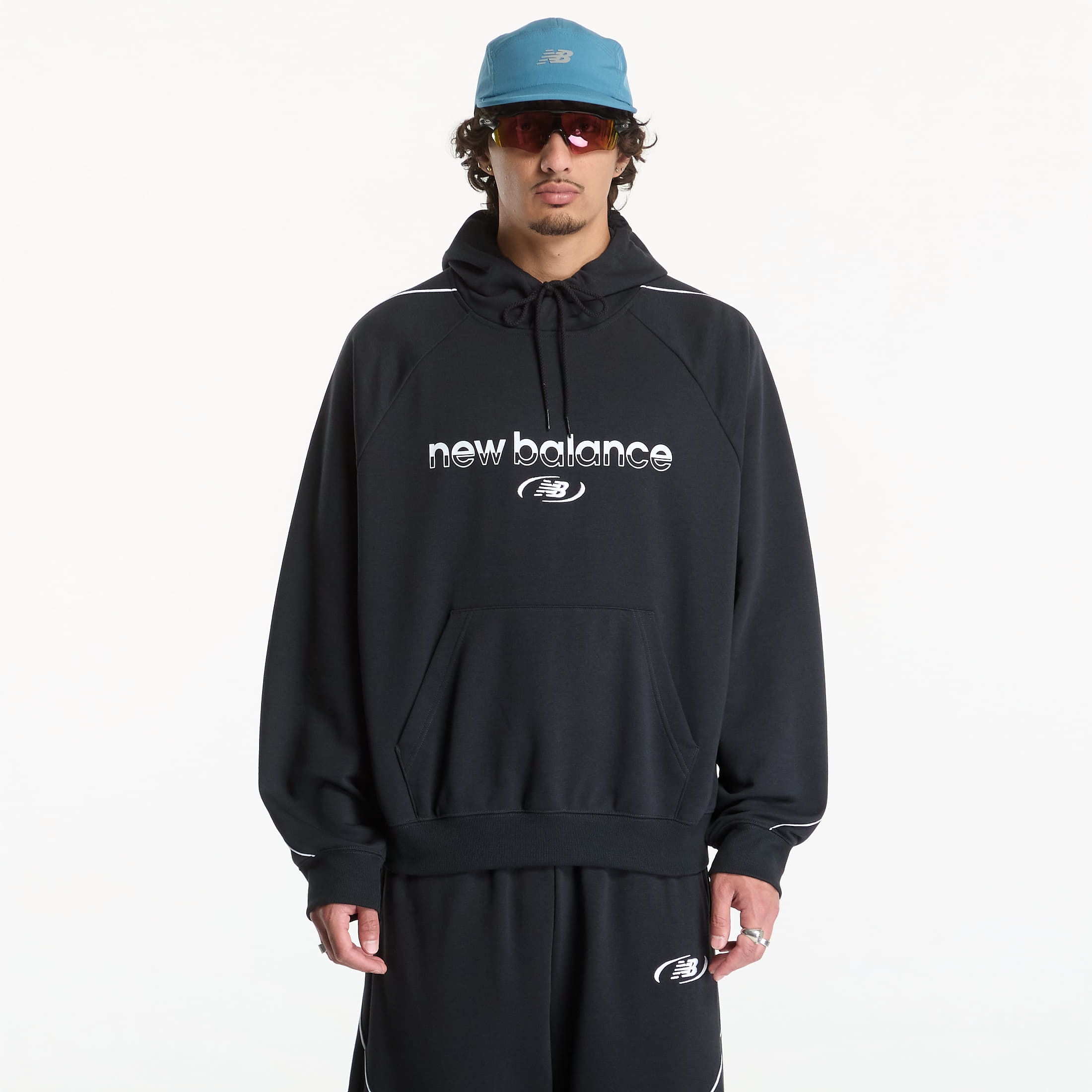 Sweatshirt New Balance Trackside French Terry Hoodie Black XL