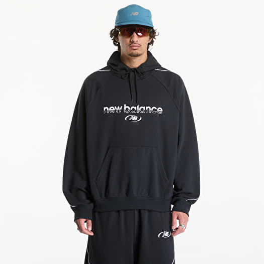 Sweatshirt New Balance Trackside French Terry Hoodie Black
