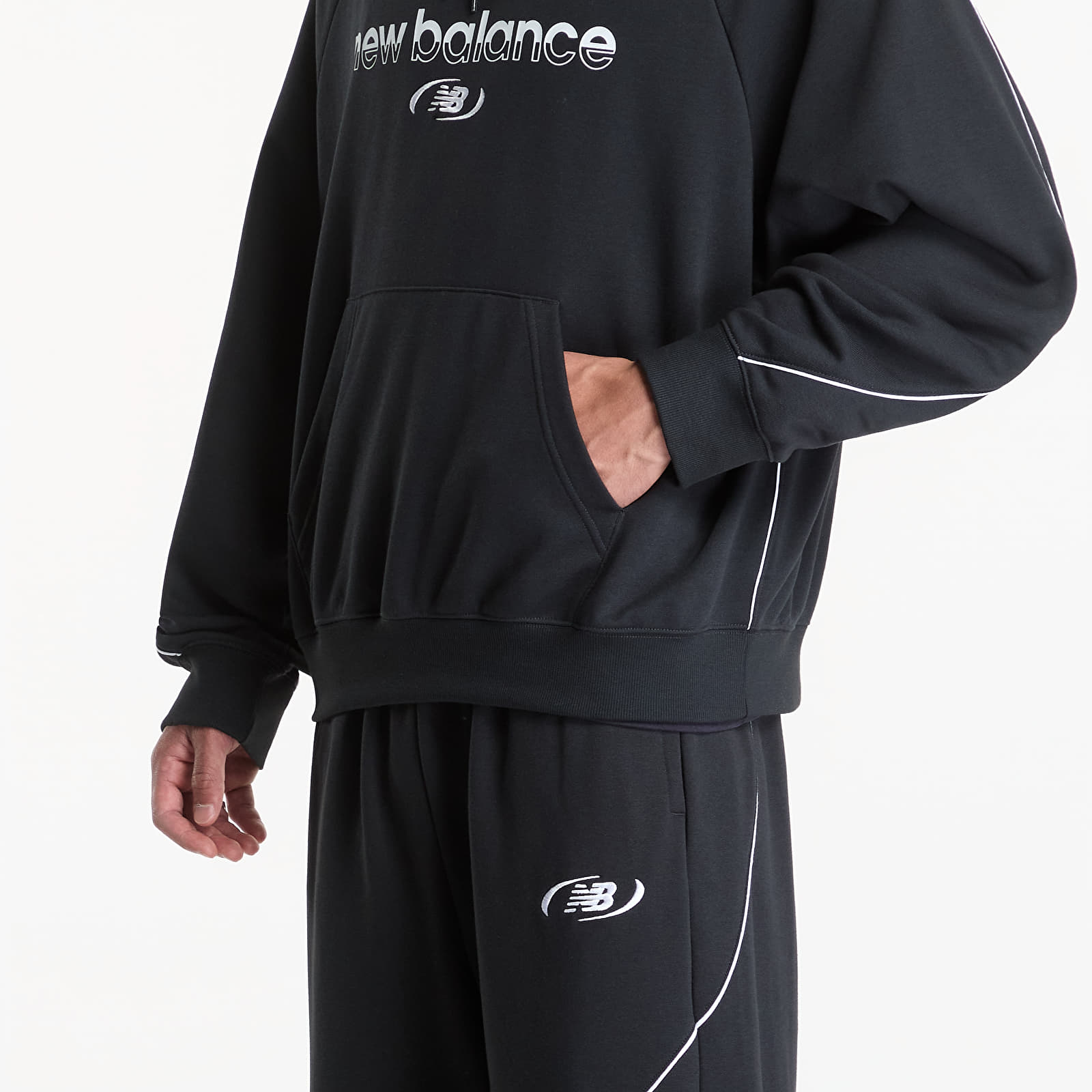 Hoodies and sweatshirts  New Balance Trackside French Terry Hoodie Black