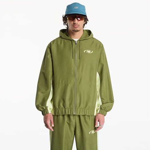 New Balance Trackside Woven Jacket Sport Green/ Fennel Seed