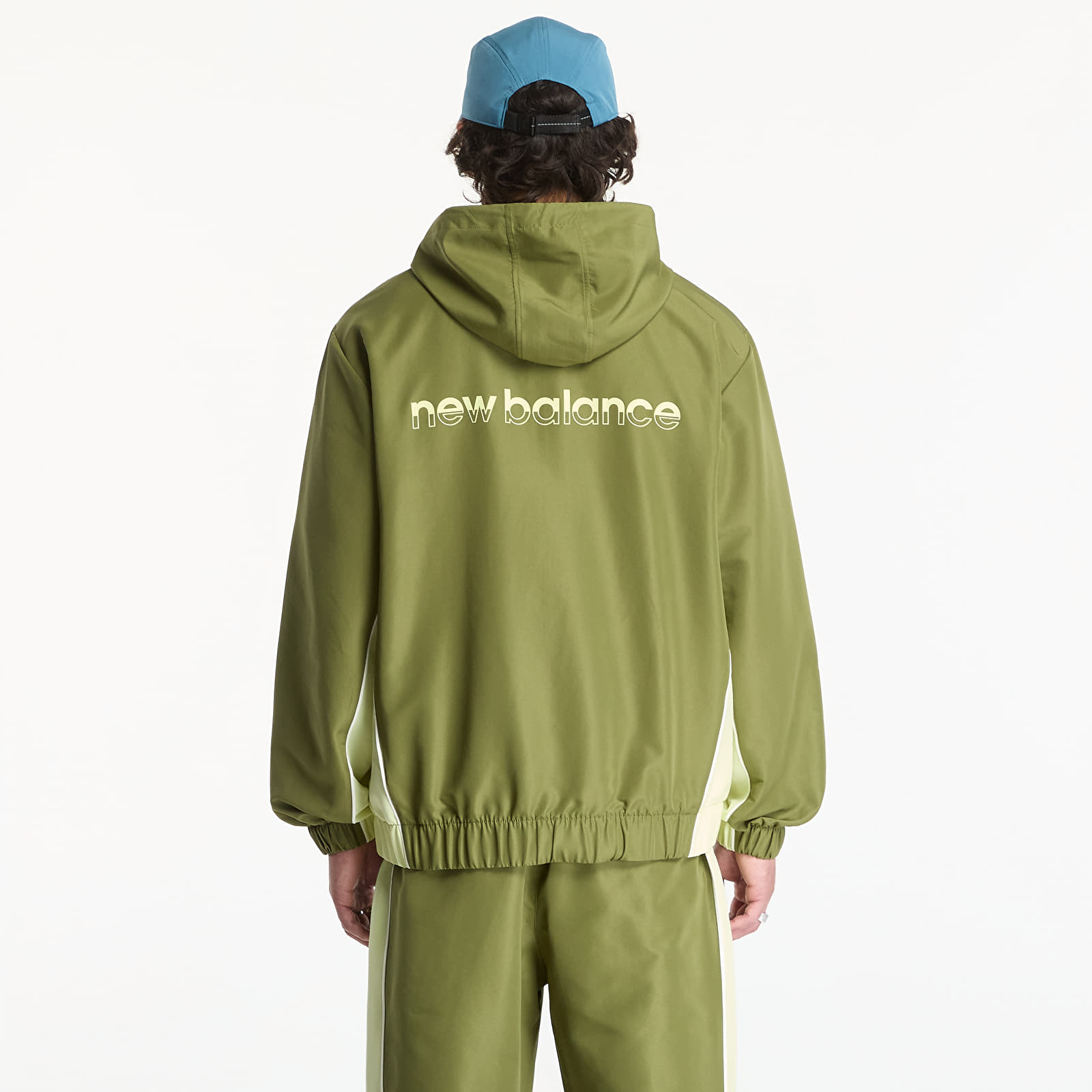 Jackets New Balance Trackside Woven Jacket Sport Green/ Fennel Seed