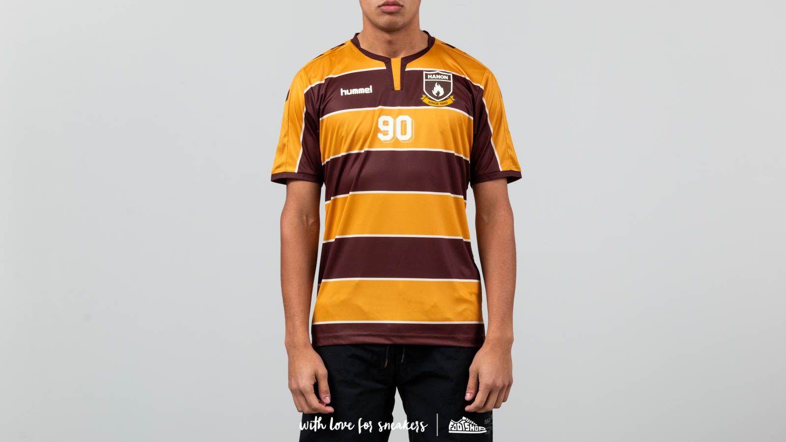 Tricouri și cămăși Hummel x Hanon HB Team Jersey Tee Orange/ Brown