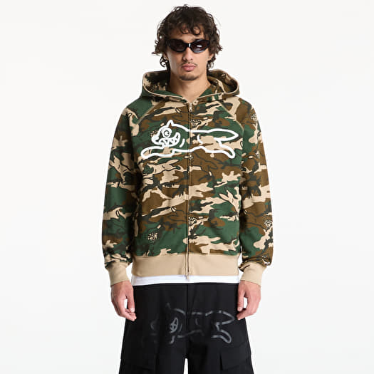 Sweatshirt Billionaire Boys Club Icecream Running Dog Woodland Camo Zip Through Hood Multi