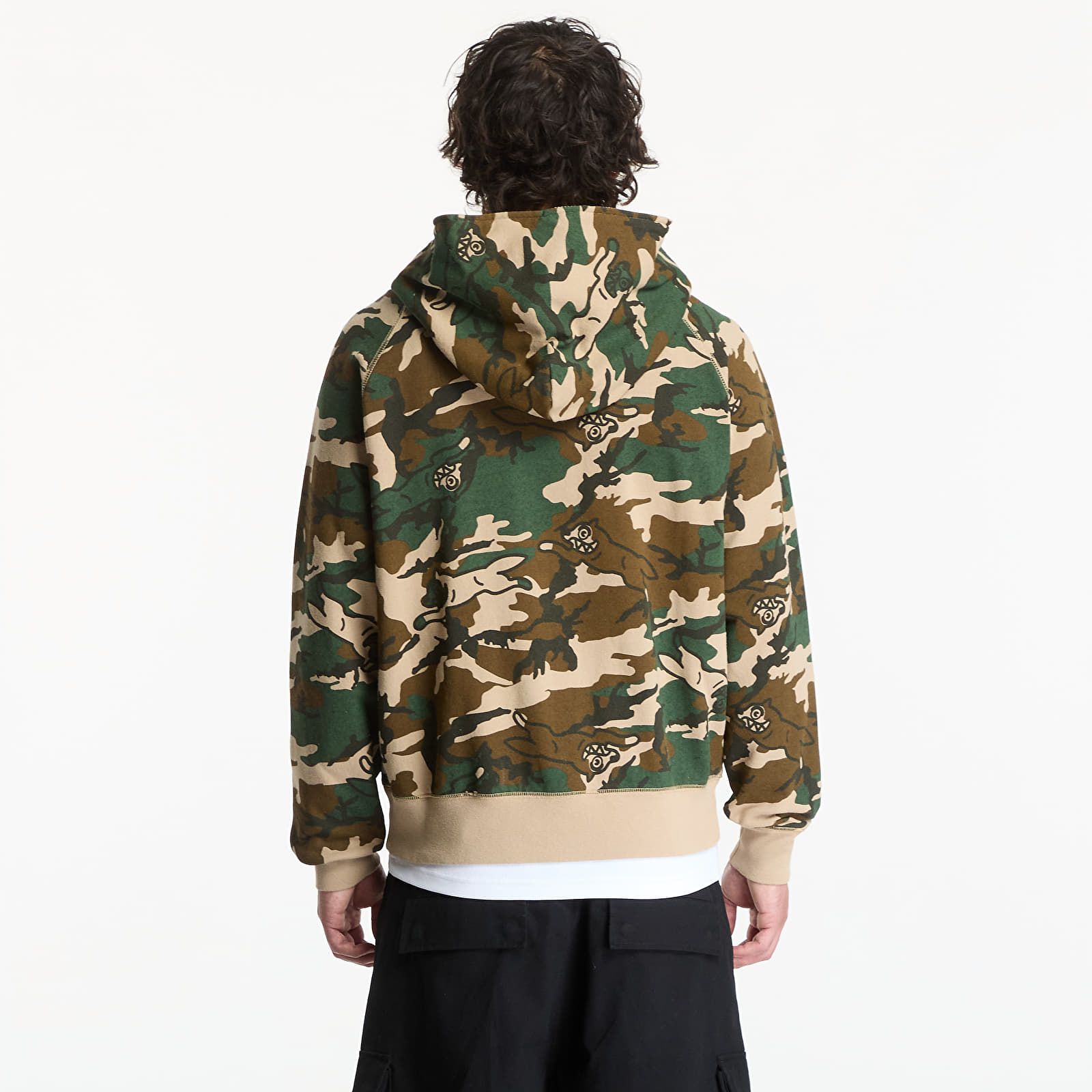 Hoodies e sweatshirts Billionaire Boys Club Icecream Running Dog Woodland Camo Zip Through Hood Multi
