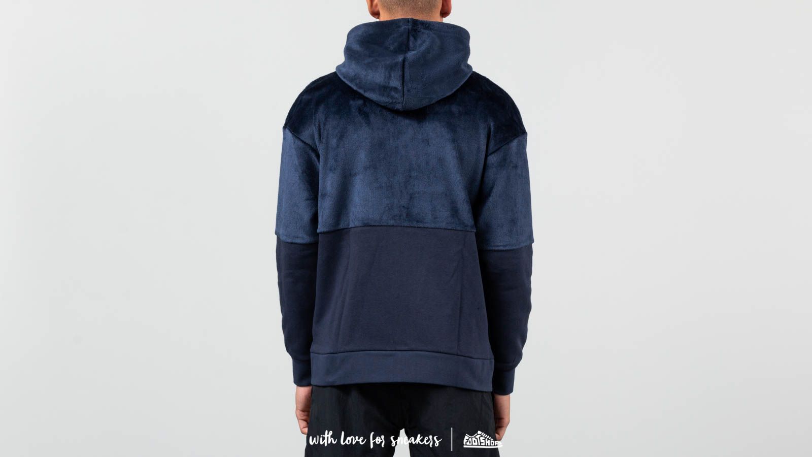 Džemperiai su gobtuvais ir džemperiai Nike Statement Winter Fullzip Hoodie Blue
