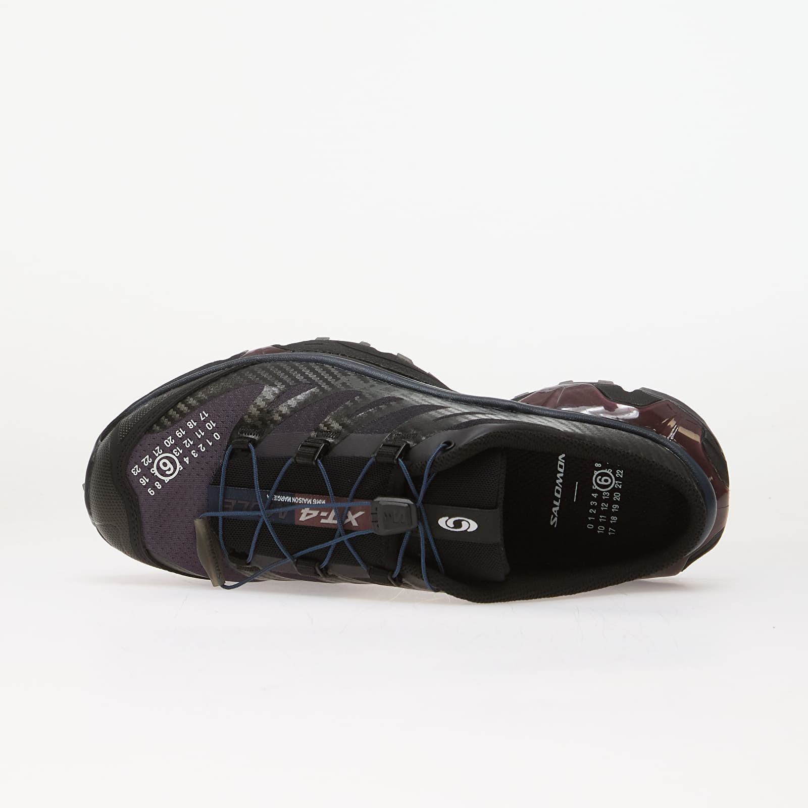 Men's shoes MM6 X Salomon XT-4 Mule Sneakers Black/ Nine Iron/ Hunkle Berry Violet
