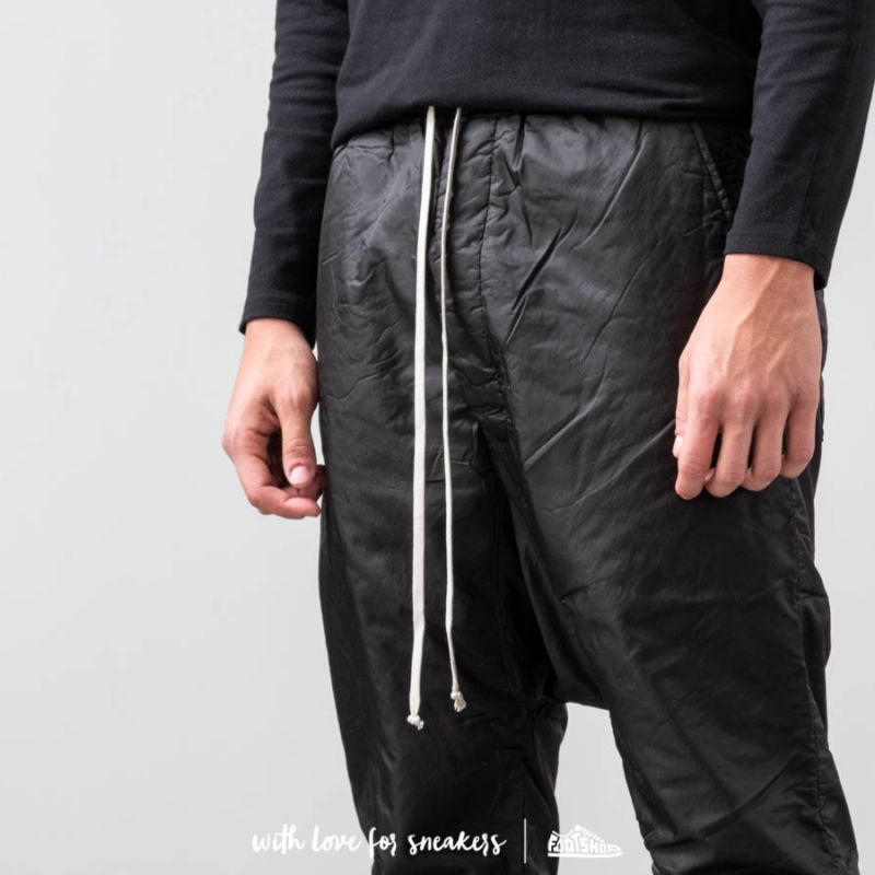 Pants Rick Owens DRKSHDW Drawstring Long Wovenpants Black