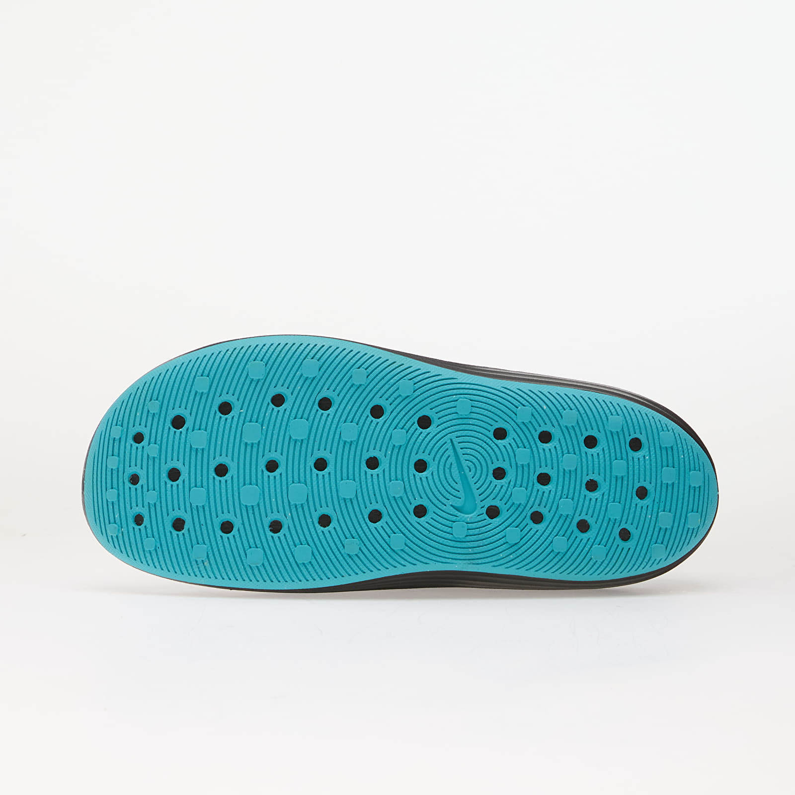 Herenschoenen Nike ReactX Rejuven8 Men's Slides Black/ Metallic Silver-Gamma Blue