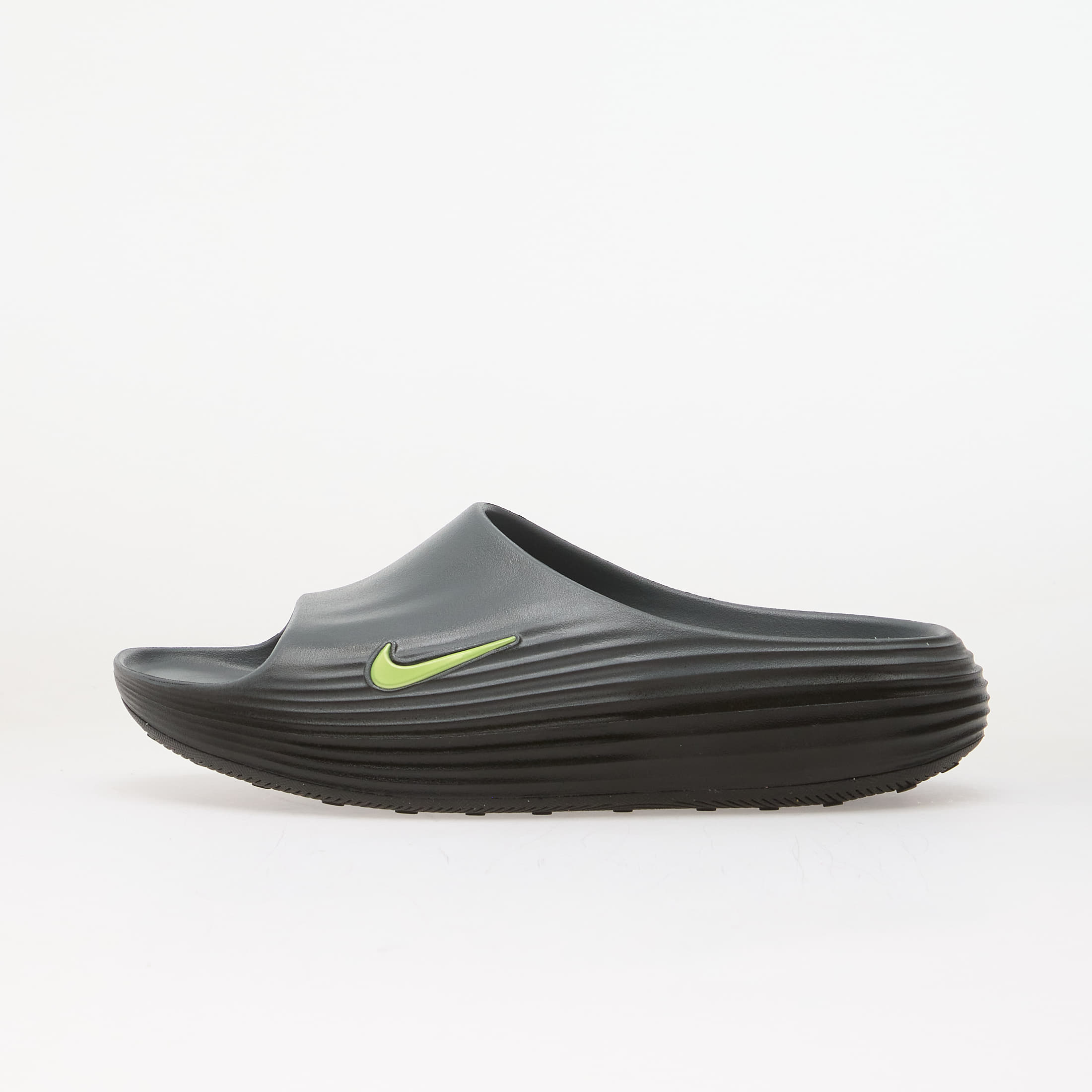 Shoes Nike ReactX Rejuven8 Men's Slides Cool Grey/ Volt-Black 7