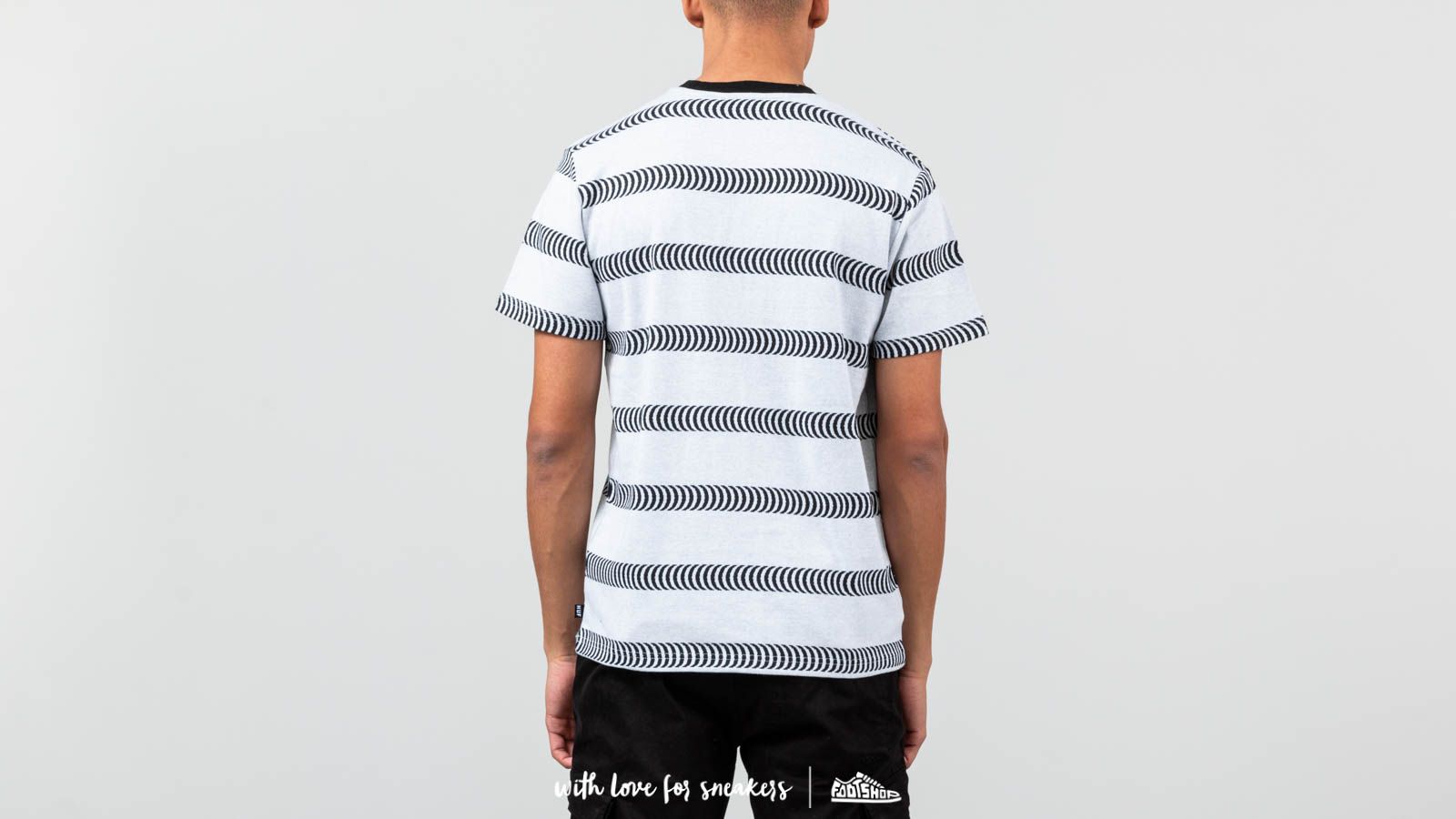 T-shirts HUF x Spitfire Striped Knit Shirt White