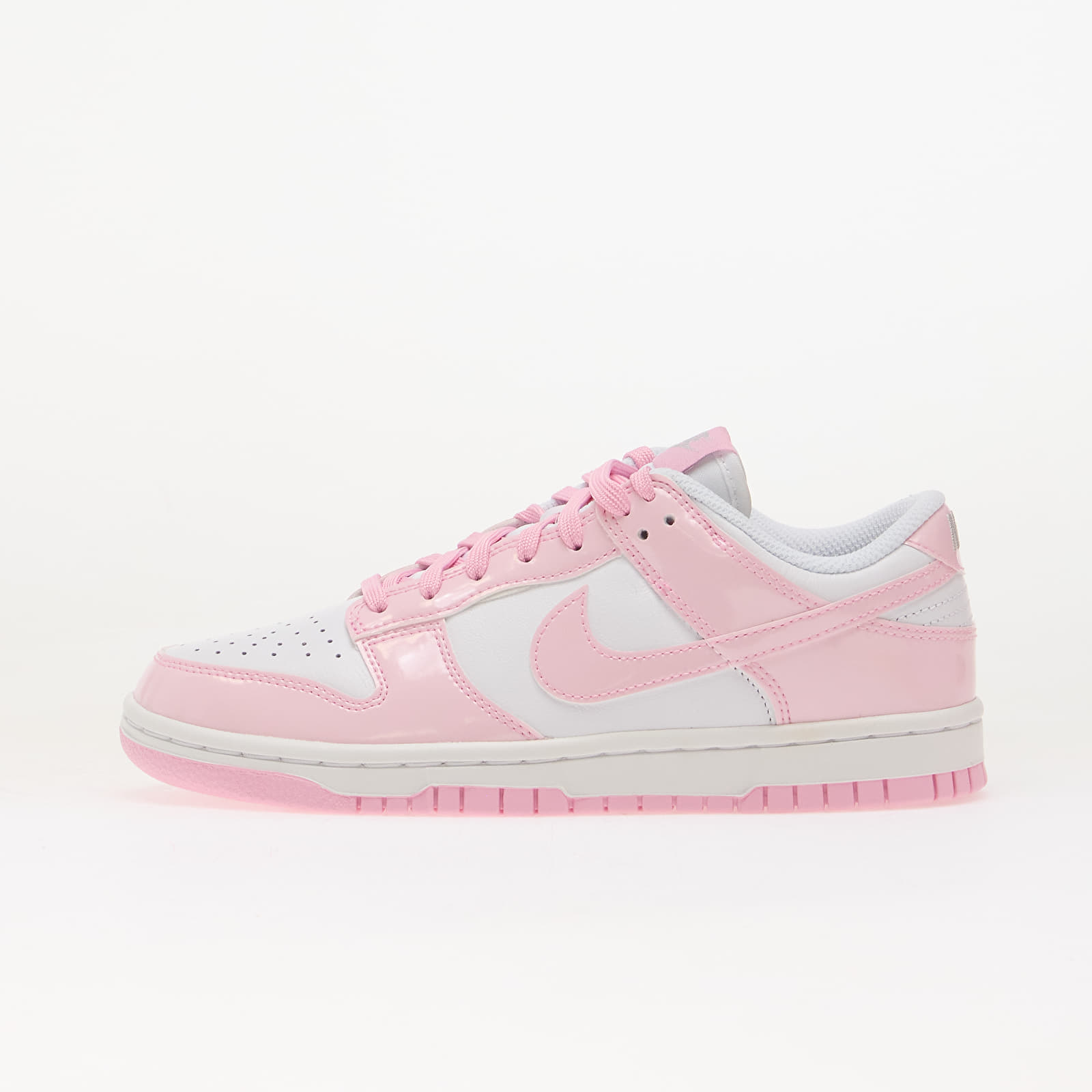 Chaussures et baskets femme Nike Dunk Low SE White/ Pink Rise-White-Metallic Silver