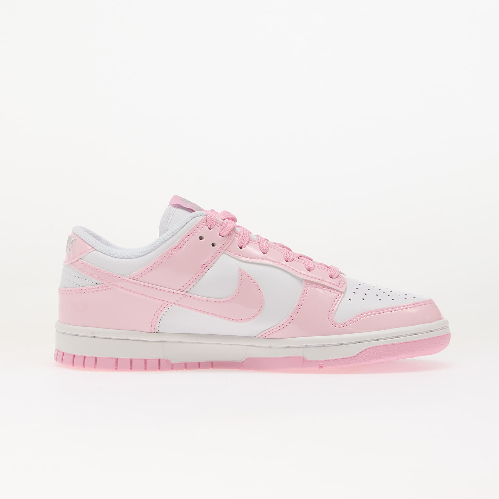 Chaussures et baskets femme Nike Dunk Low SE White/ Pink Rise-White-Metallic Silver