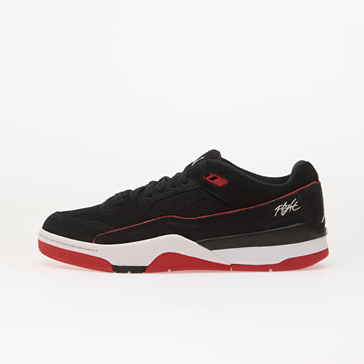 Jordan Flight Court Black/ White-University Red
