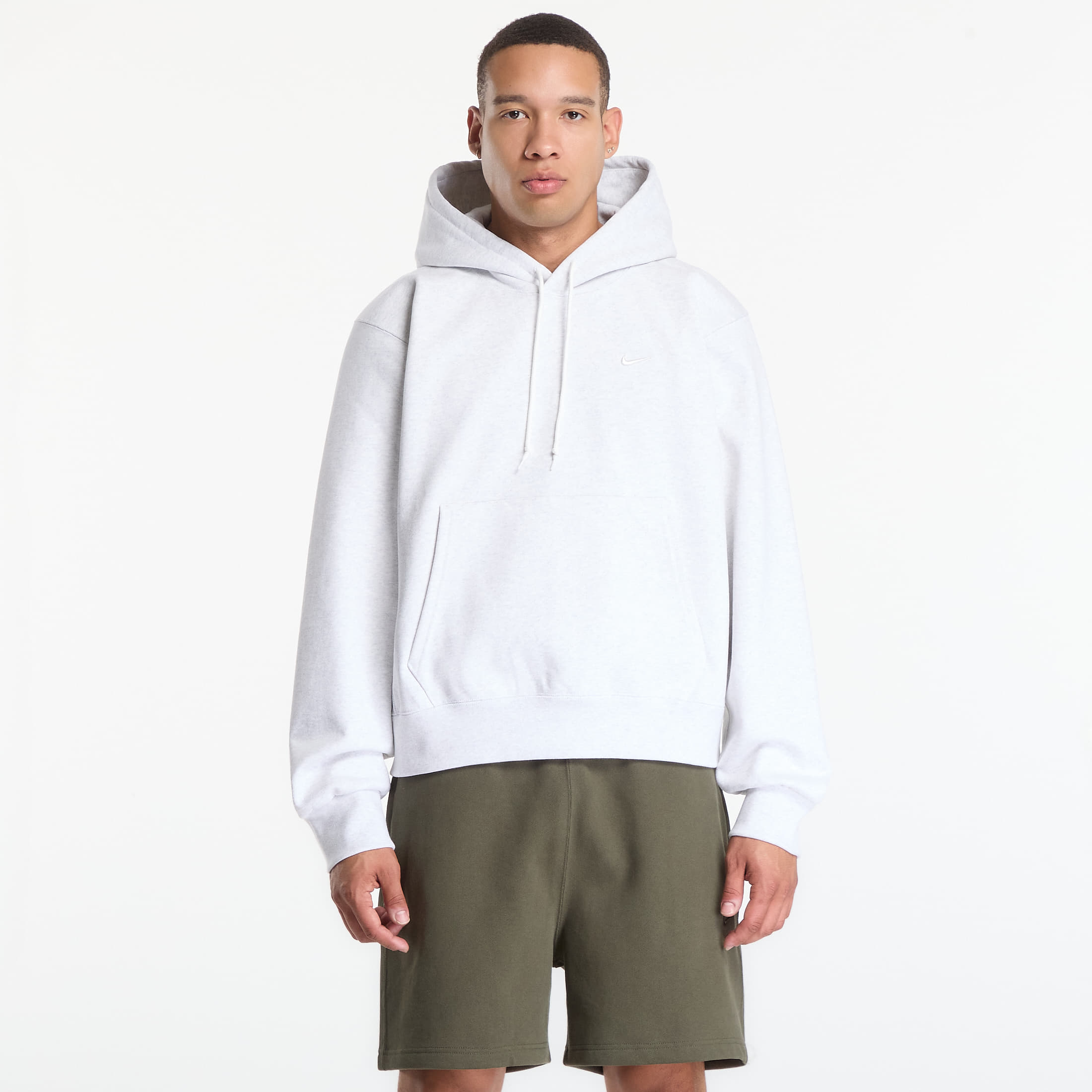Sweatshirt Nike Mens Fleece Hoodie Birch Heather M