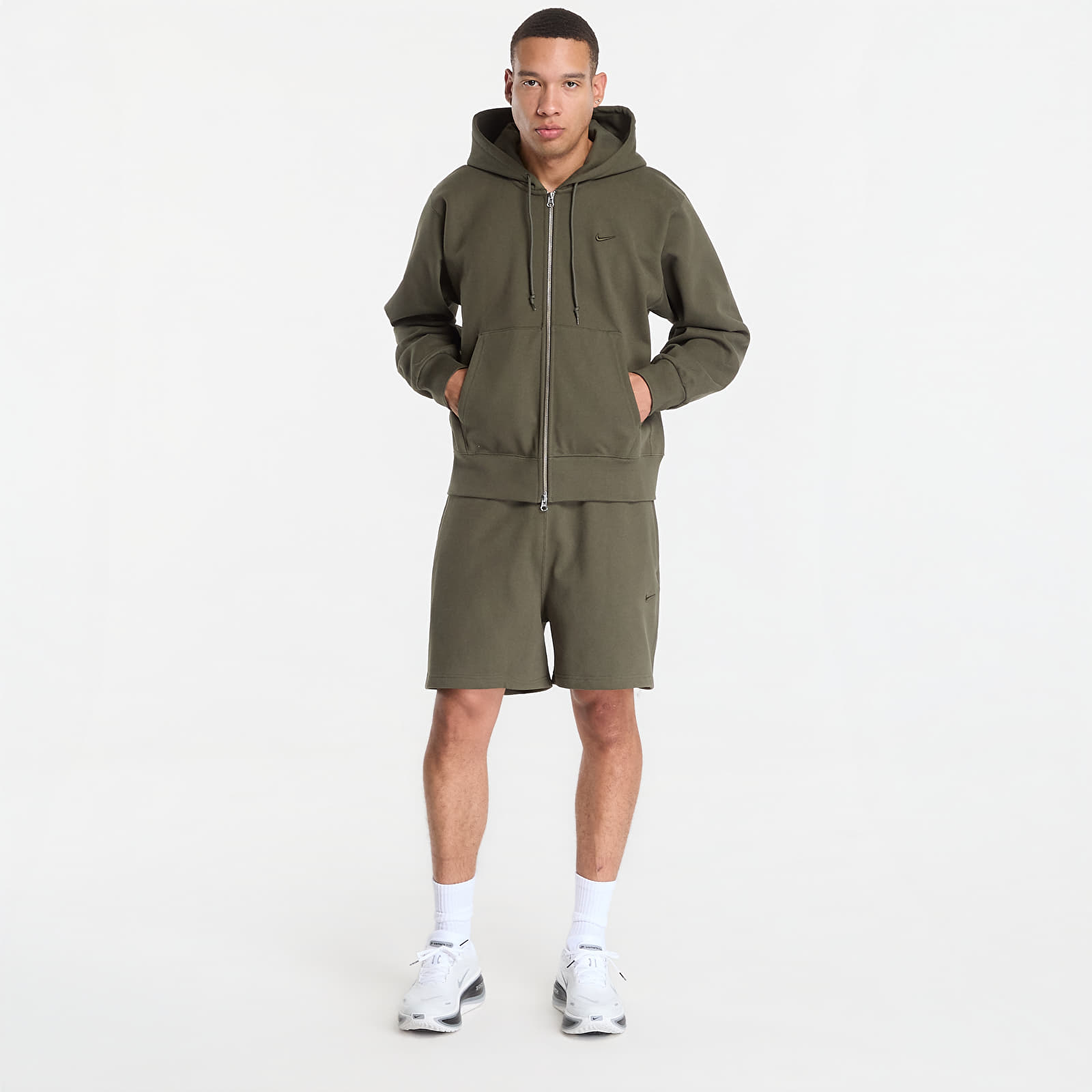 Hoodies and sweatshirts  Nike Men's Fleece Full-Zip Hoodie Cargo Khaki