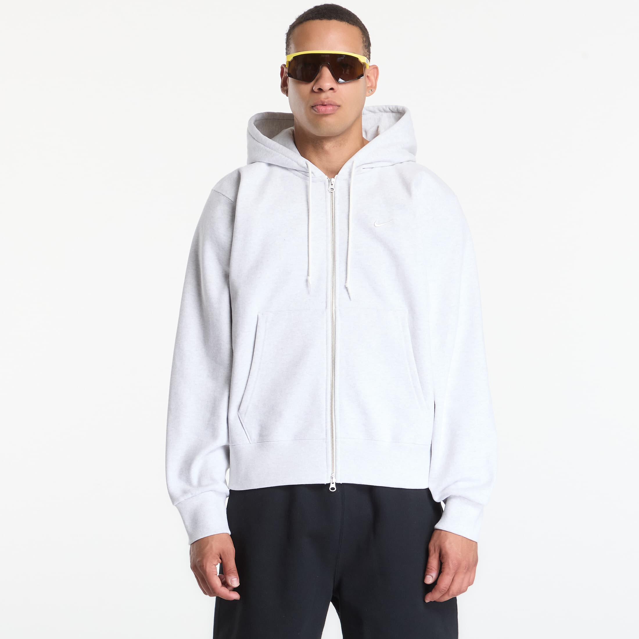 Sweatshirt Nike Mens Fleece Full-Zip Hoodie Birch Heather M