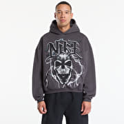 Nike Standard Issue Men's Brushed Pullover Basketball Hoodie Anthracite/ White/ Pale Ivory