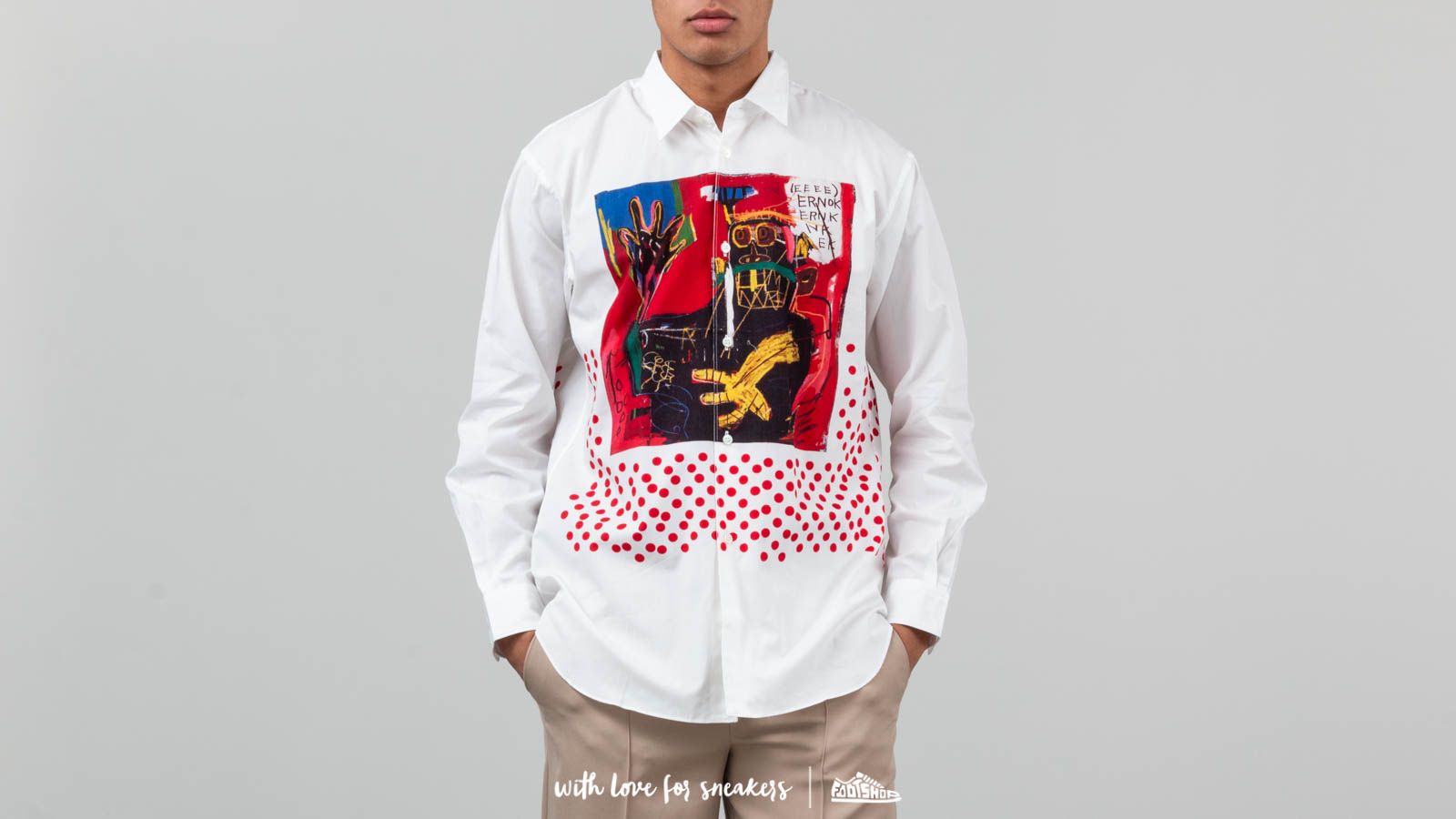 Tričká a košele Comme Des Garçons SHIRT x Jean-Michael Basquiat Longsleeve Shirt Print White