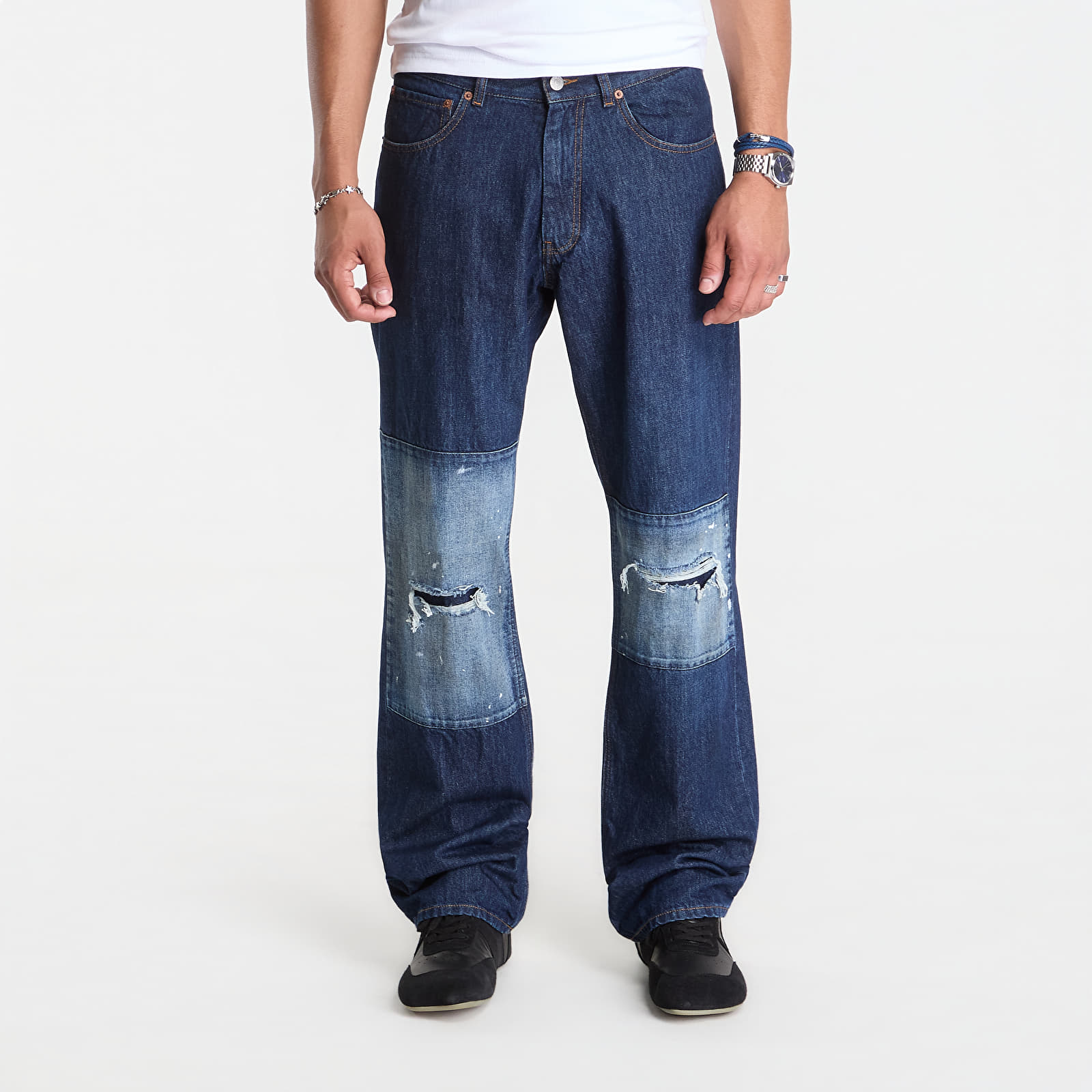 Džíny MM6 Pants 5 Pockets Medium Blue