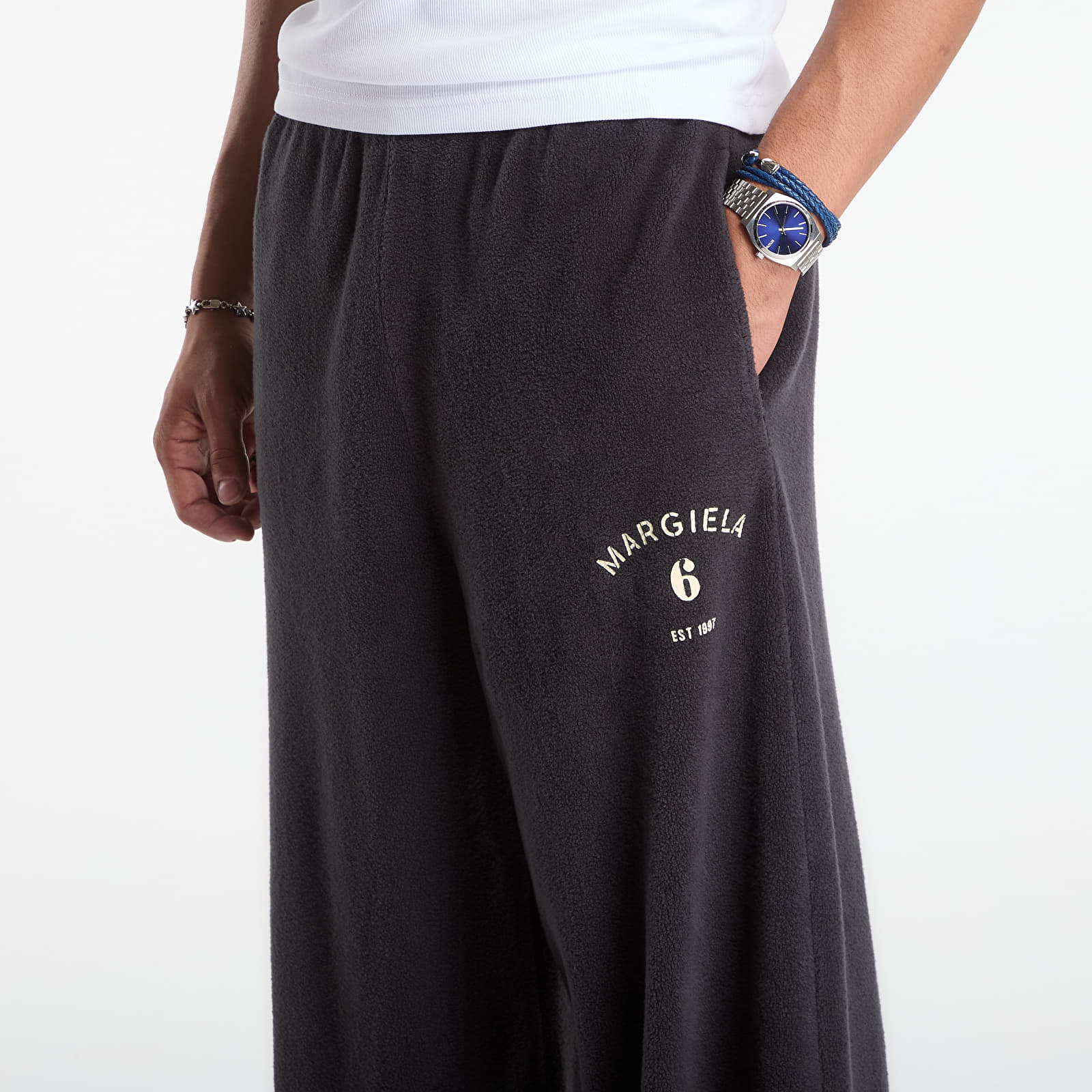 Pantalon MM6 Pants Dark Grey Melange