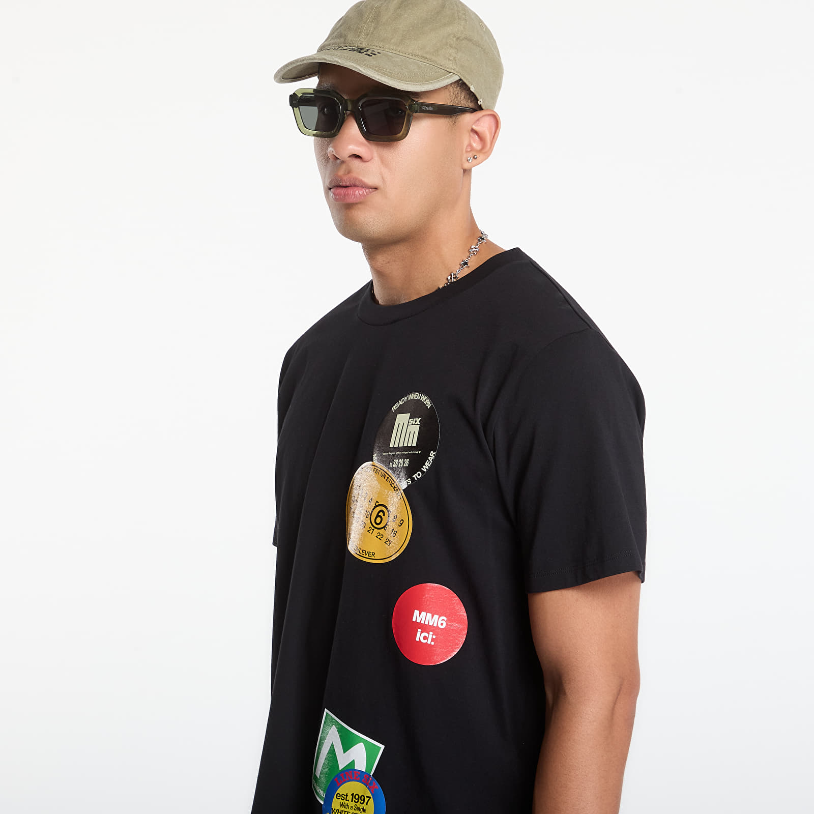 Men's T-shirts MM6 T-Shirt Black