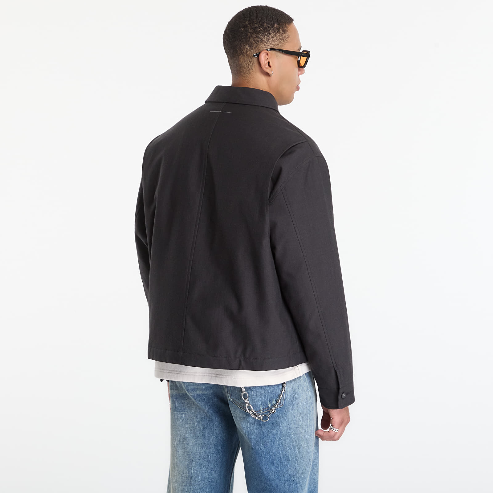 Herrenjacken MM6 Sportsjacket Dark Grey Melange