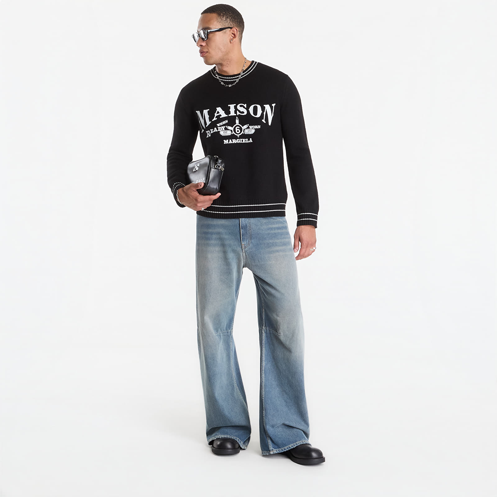 Felpe MM6 Crewneck Black